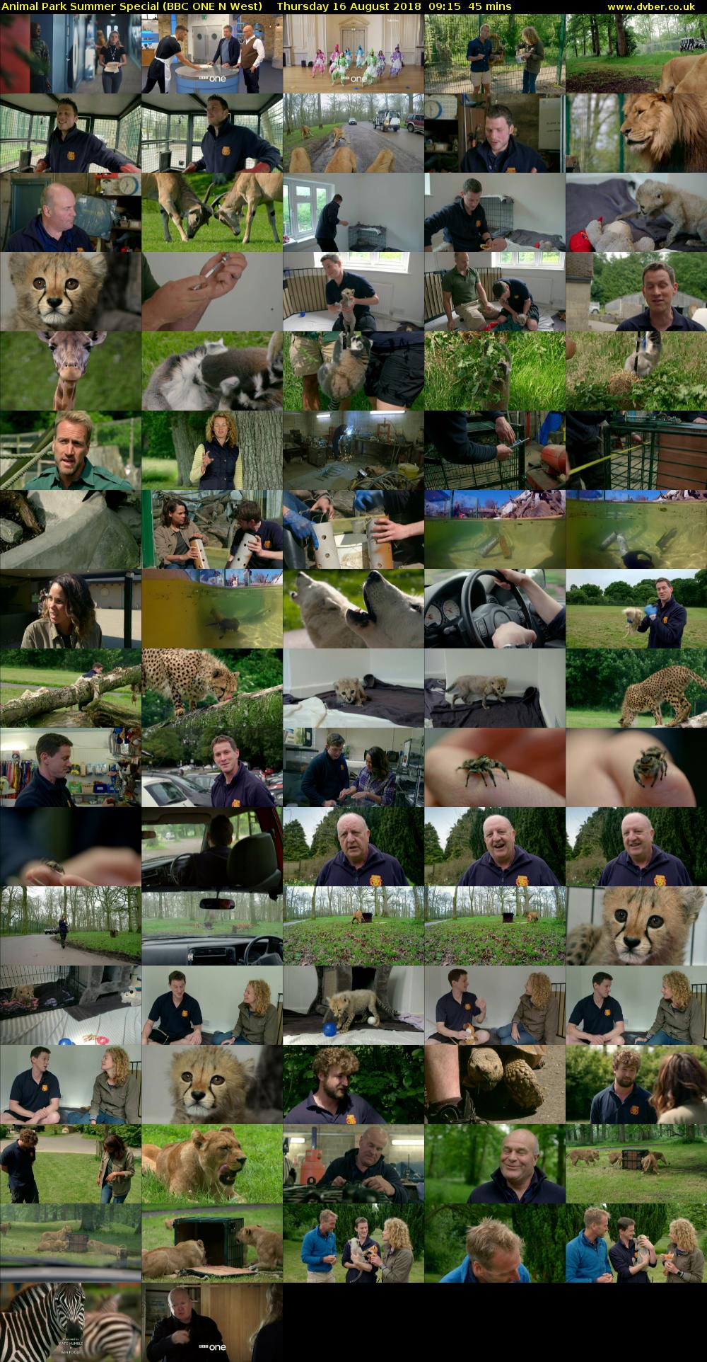 Animal Park Summer Special (BBC ONE N West) Thursday 16 August 2018 09:15 - 10:00