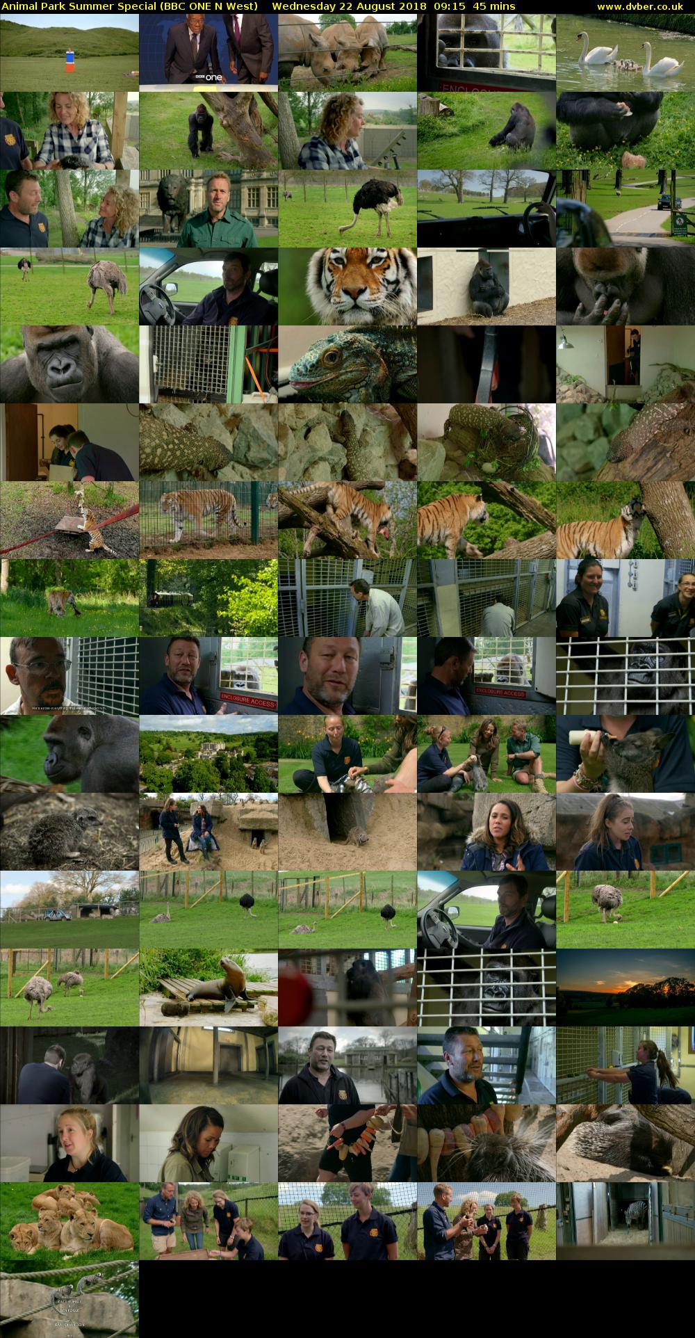 Animal Park Summer Special (BBC ONE N West) Wednesday 22 August 2018 09:15 - 10:00