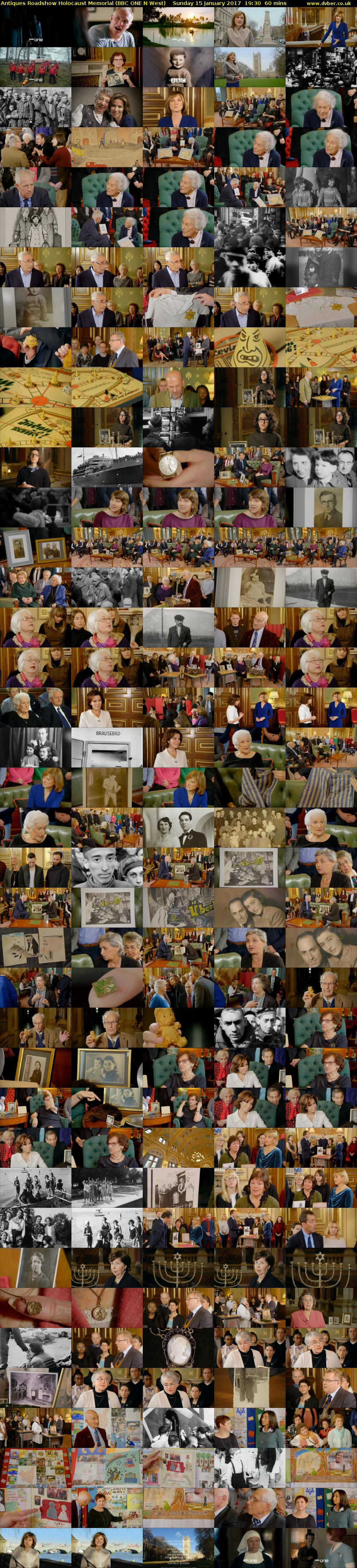 Antiques Roadshow Holocaust Memorial (BBC ONE N West) Sunday 15 January 2017 19:30 - 20:30
