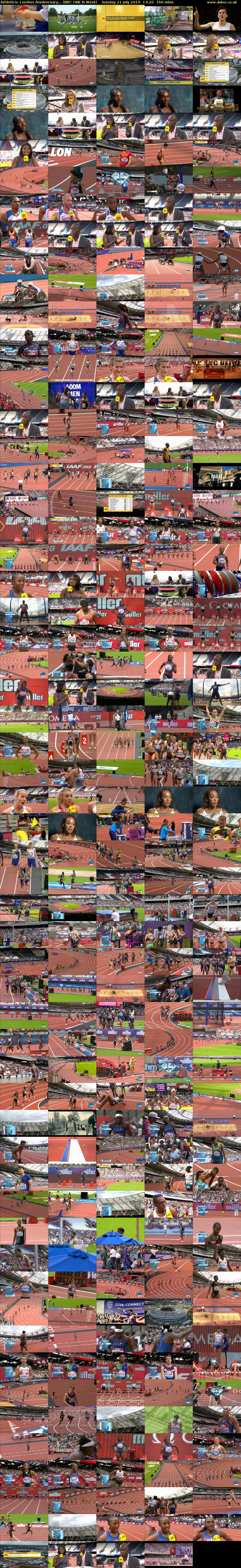 Athletics: London Anniversary... (BBC ONE N West) Sunday 21 July 2019 13:20 - 16:00