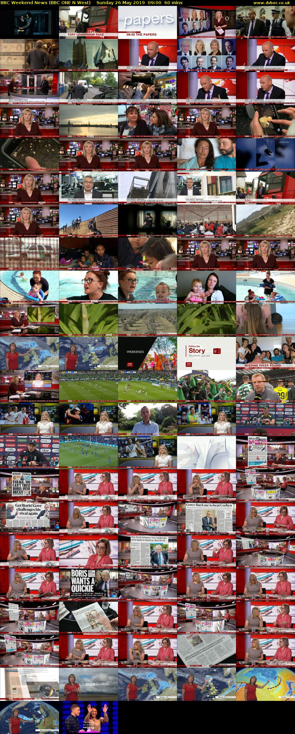 BBC Weekend News (BBC ONE N West) Sunday 26 May 2019 09:00 - 10:00