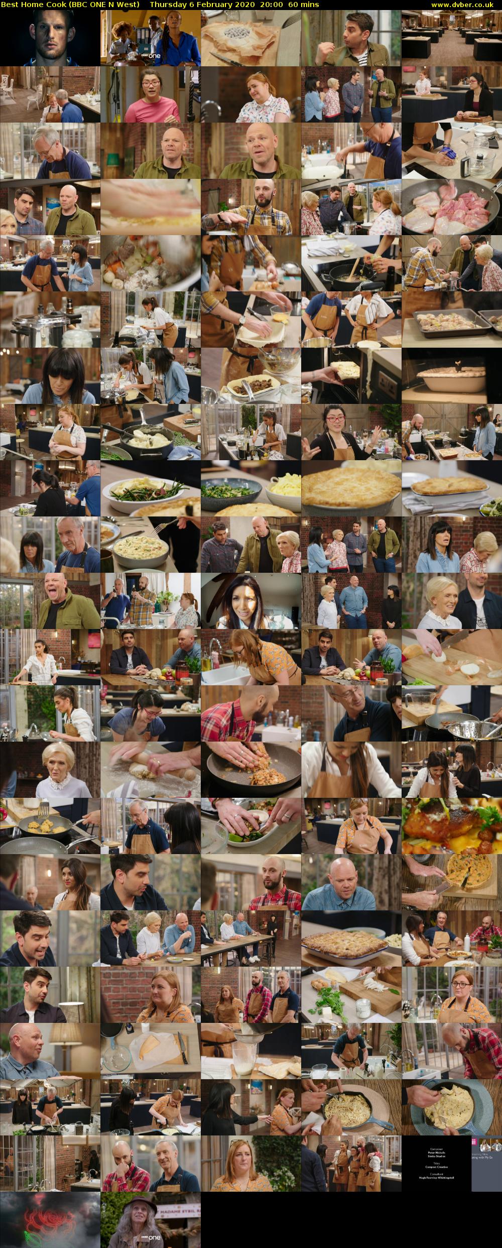 Best Home Cook (BBC ONE N West) Thursday 6 February 2020 20:00 - 21:00