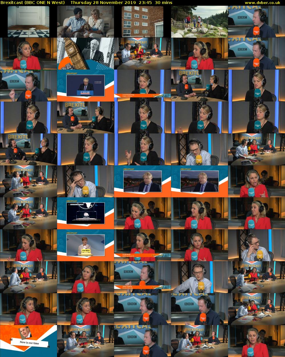 Brexitcast (BBC ONE N West) Thursday 28 November 2019 23:45 - 00:15