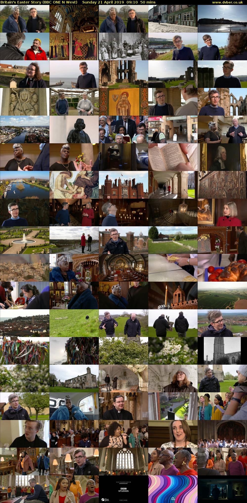 Britain's Easter Story (BBC ONE N West) Sunday 21 April 2019 09:10 - 10:00