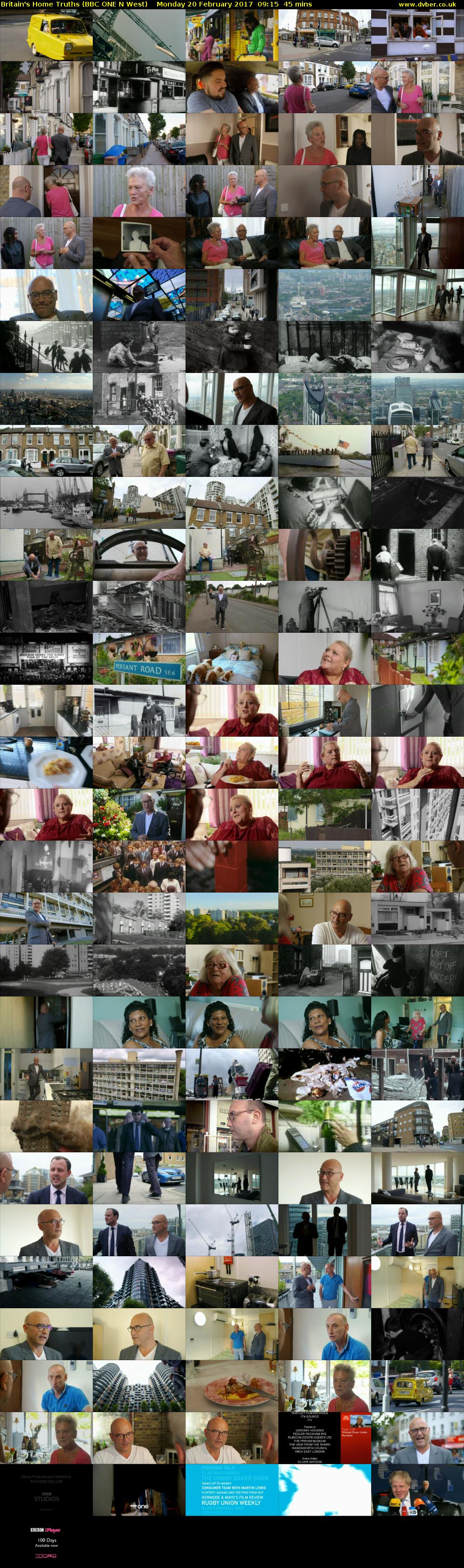 Britain's Home Truths (BBC ONE N West) Monday 20 February 2017 09:15 - 10:00