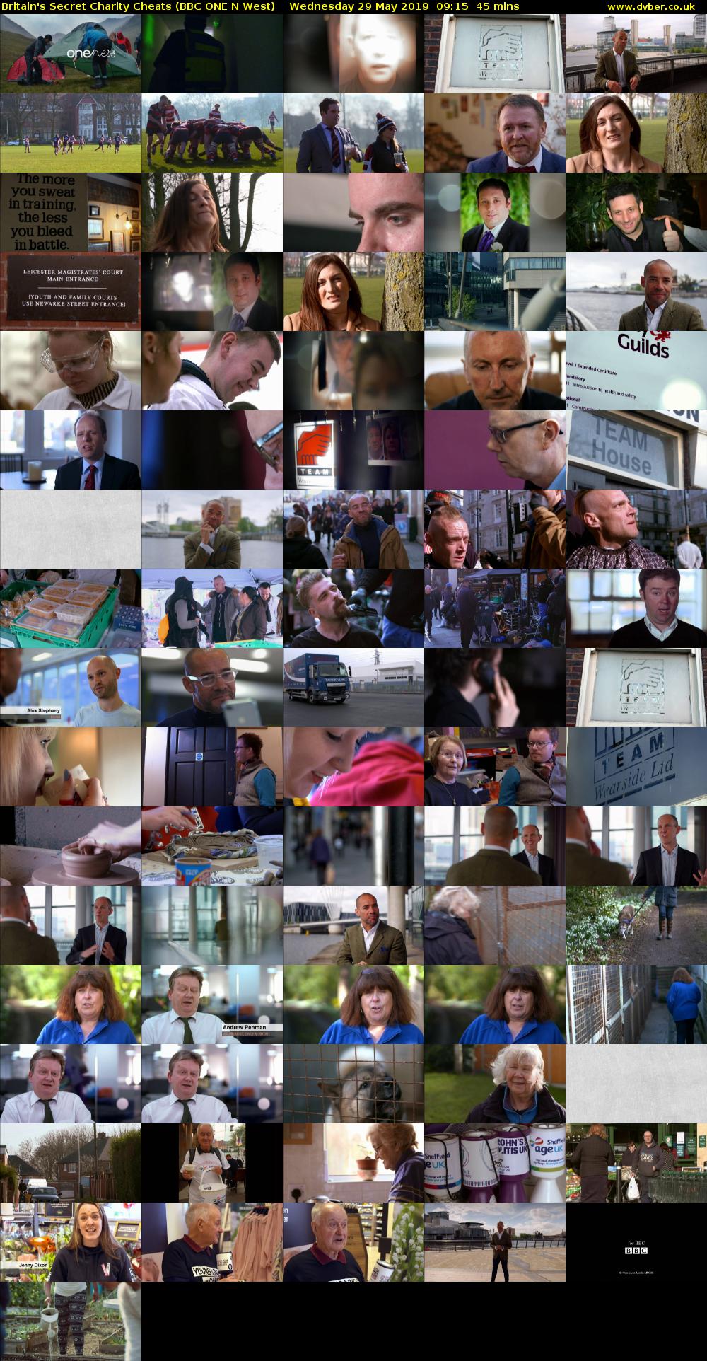 Britain's Secret Charity Cheats (BBC ONE N West) Wednesday 29 May 2019 09:15 - 10:00