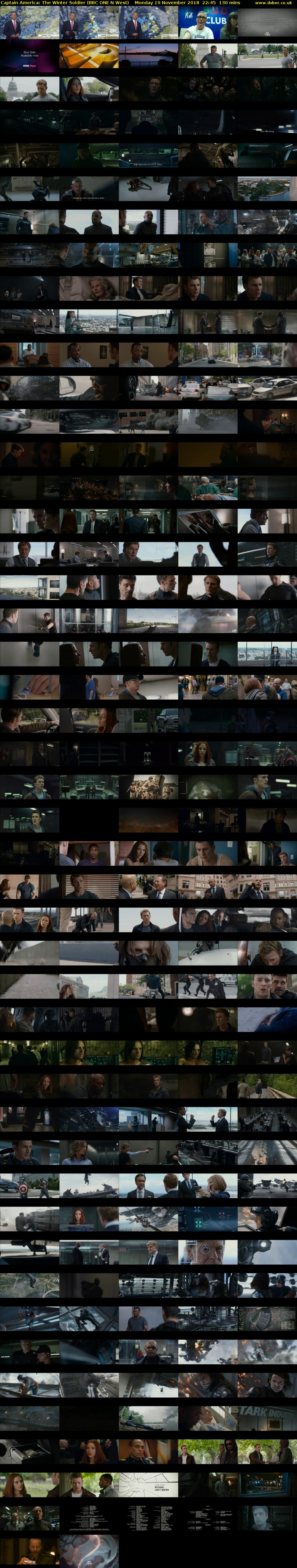 Captain America: The Winter Soldier (BBC ONE N West) Monday 19 November 2018 22:45 - 00:55