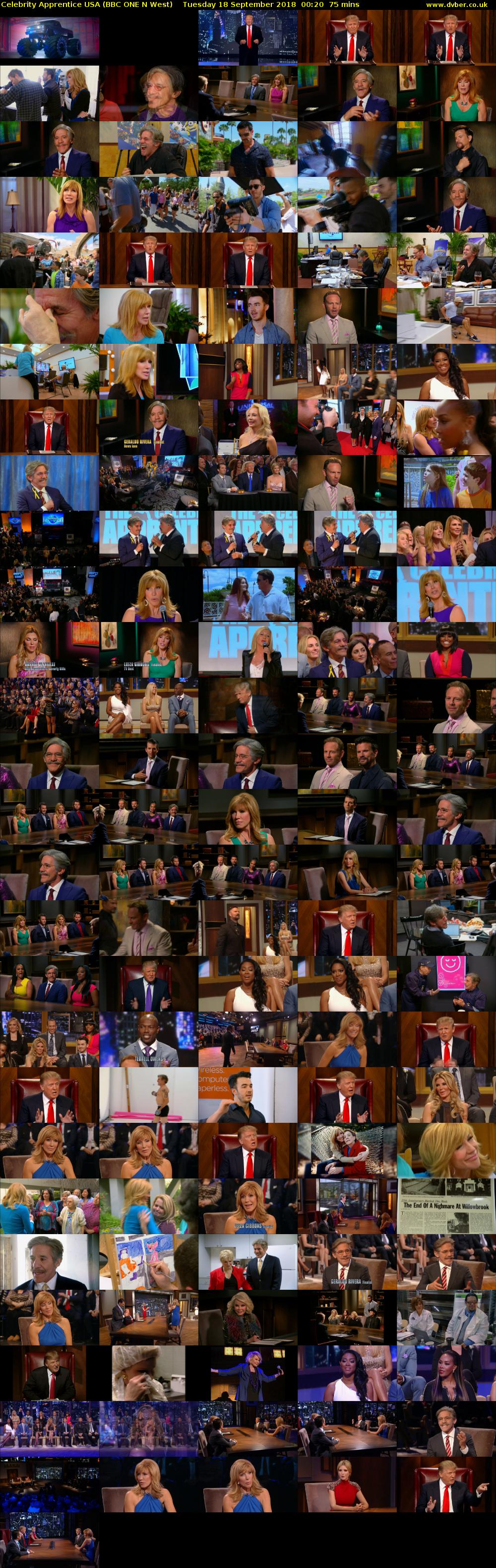 Celebrity Apprentice USA (BBC ONE N West) Tuesday 18 September 2018 00:20 - 01:35