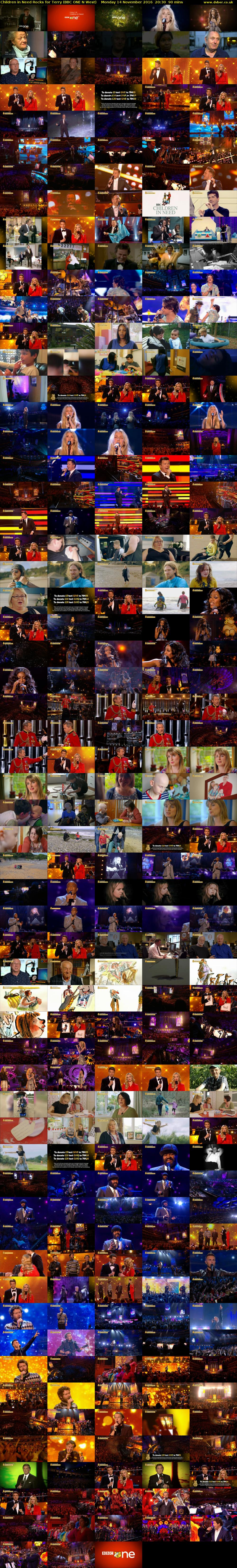 Children in Need Rocks for Terry (BBC ONE N West) Monday 14 November 2016 20:30 - 22:00