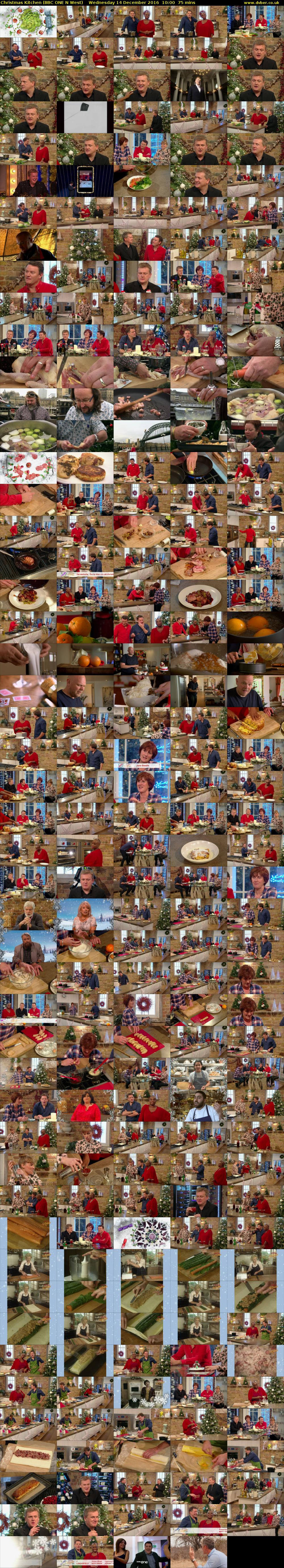 Christmas Kitchen (BBC ONE N West) Wednesday 14 December 2016 10:00 - 11:15