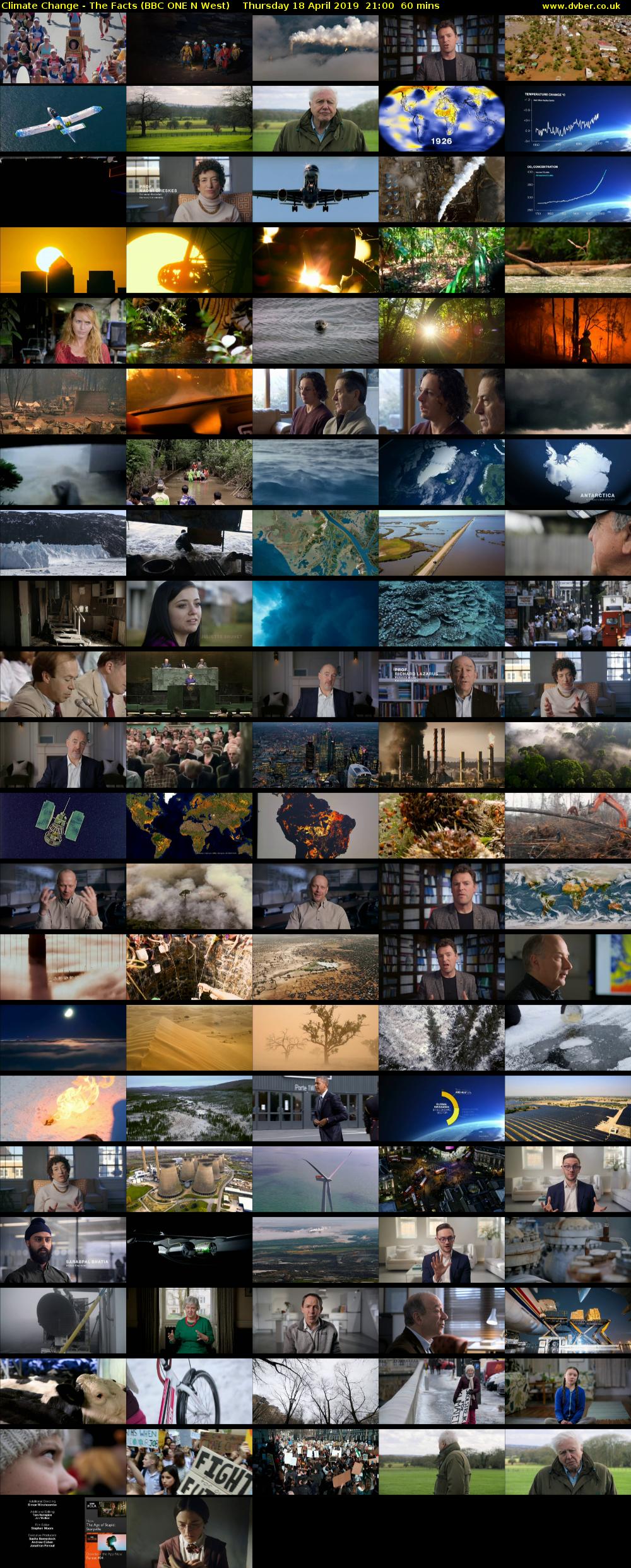 Climate Change - The Facts (BBC ONE N West) Thursday 18 April 2019 21:00 - 22:00