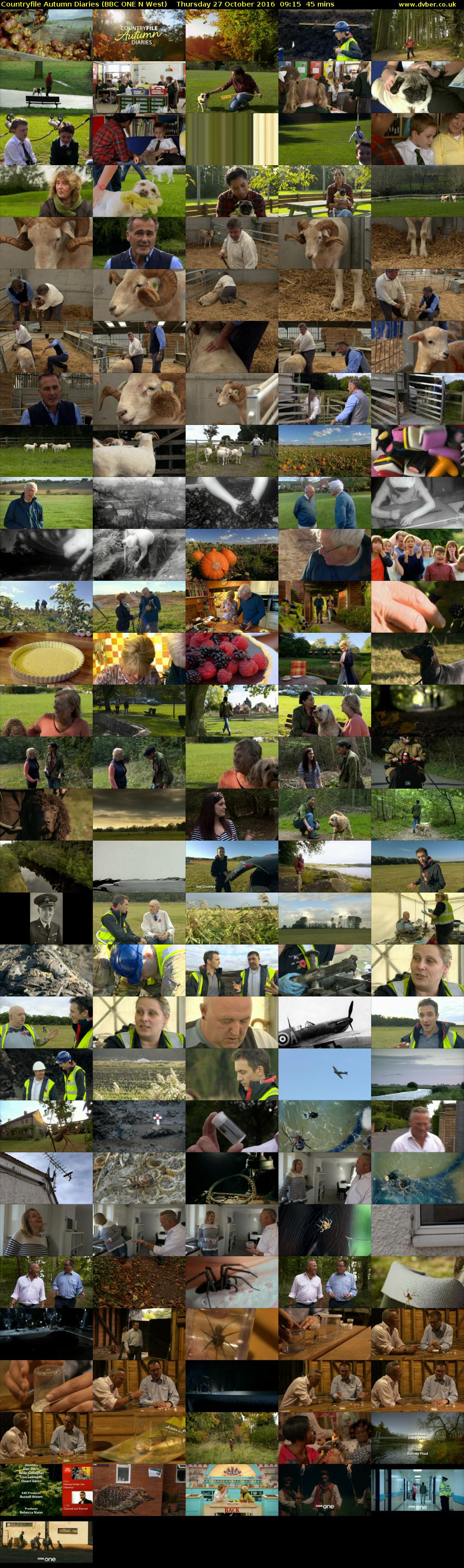 Countryfile Autumn Diaries (BBC ONE N West) Thursday 27 October 2016 09:15 - 10:00