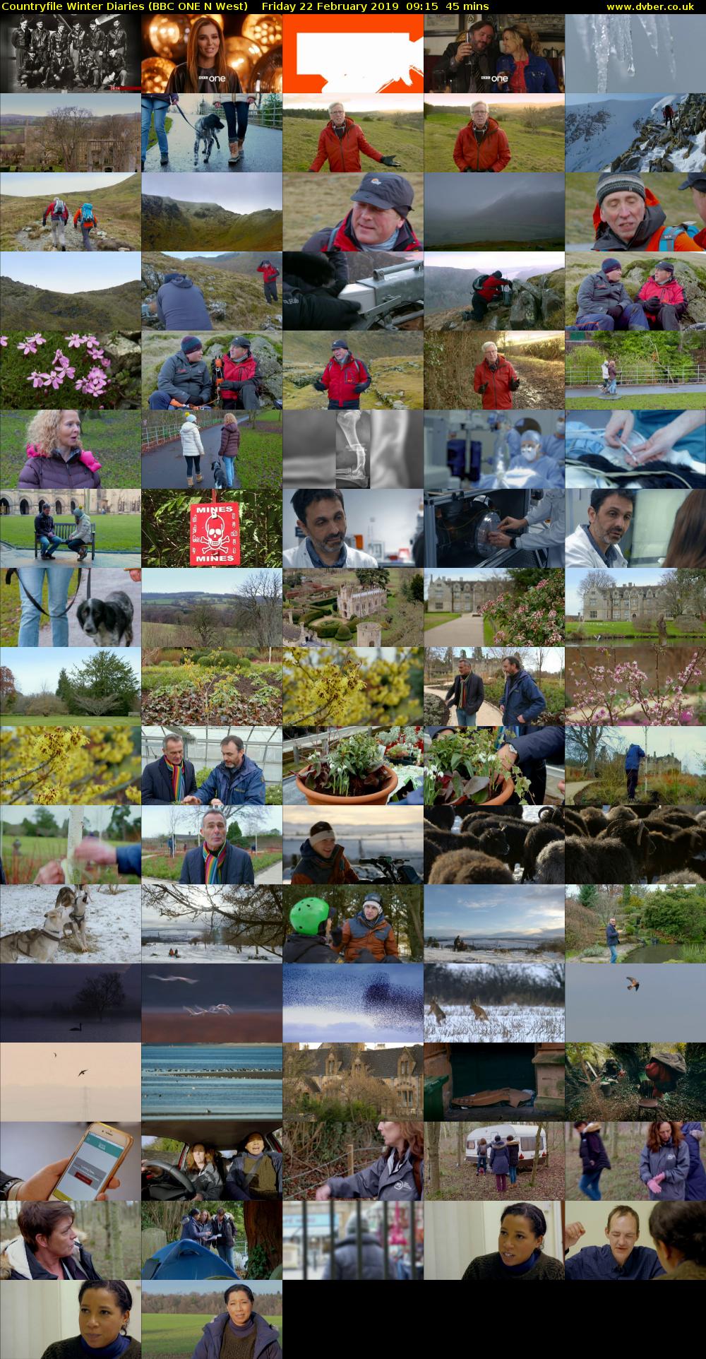 Countryfile Winter Diaries (BBC ONE N West) Friday 22 February 2019 09:15 - 10:00