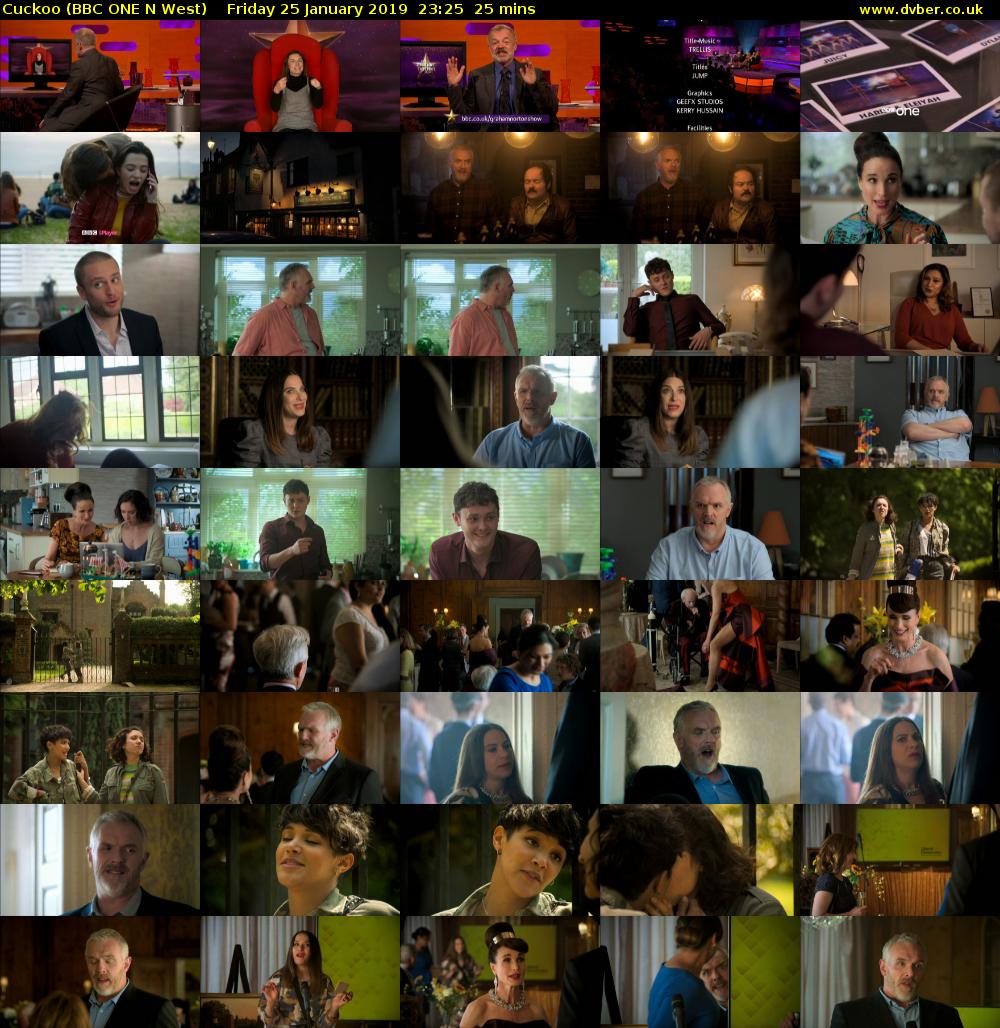 Cuckoo (BBC ONE N West) Friday 25 January 2019 23:25 - 23:50