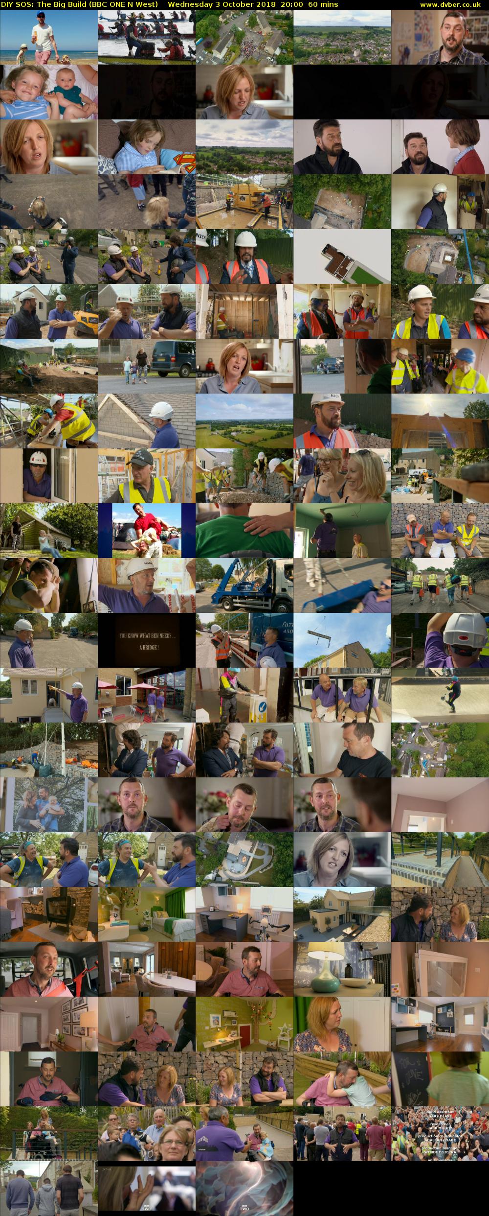 DIY SOS: The Big Build (BBC ONE N West) Wednesday 3 October 2018 20:00 - 21:00