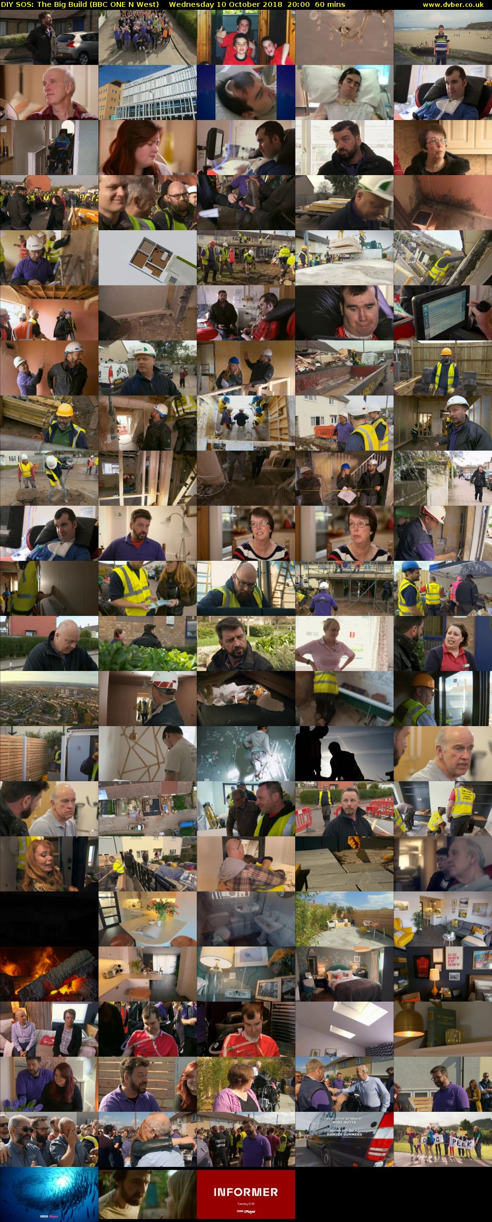 DIY SOS: The Big Build (BBC ONE N West) Wednesday 10 October 2018 20:00 - 21:00