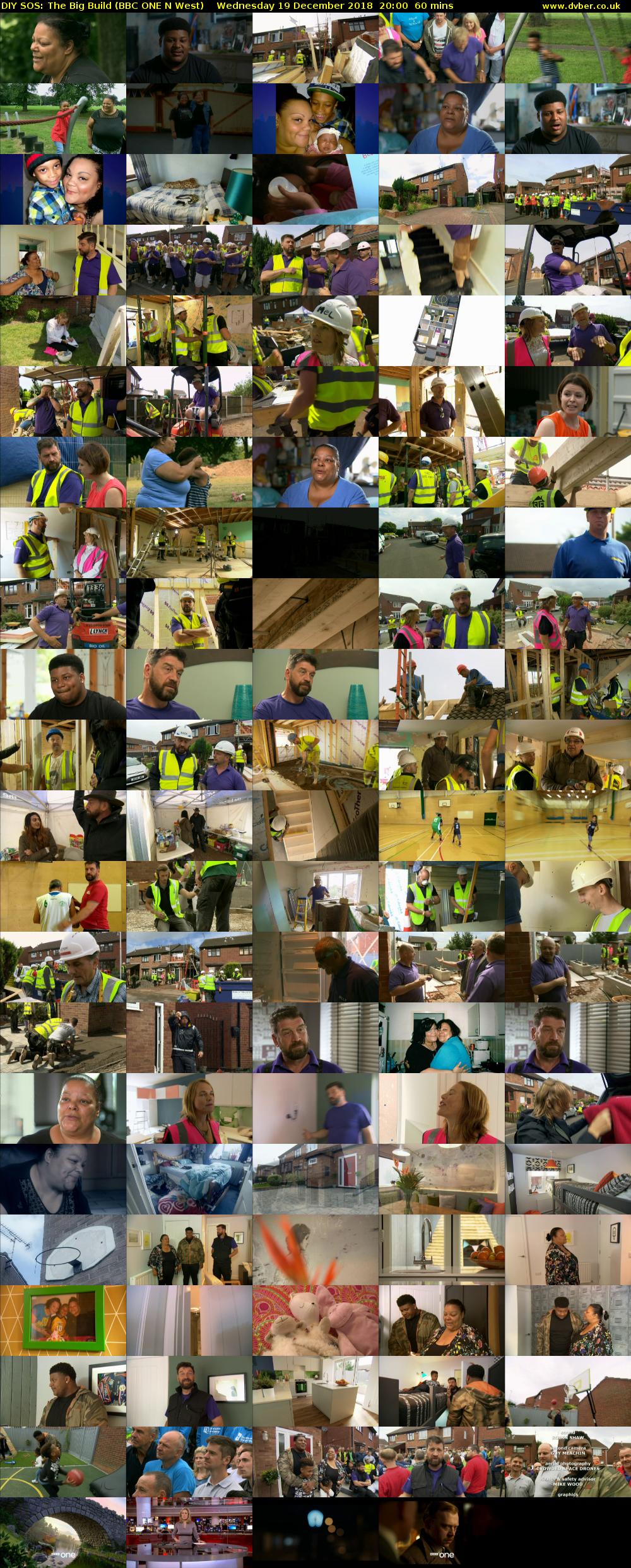 DIY SOS: The Big Build (BBC ONE N West) Wednesday 19 December 2018 20:00 - 21:00