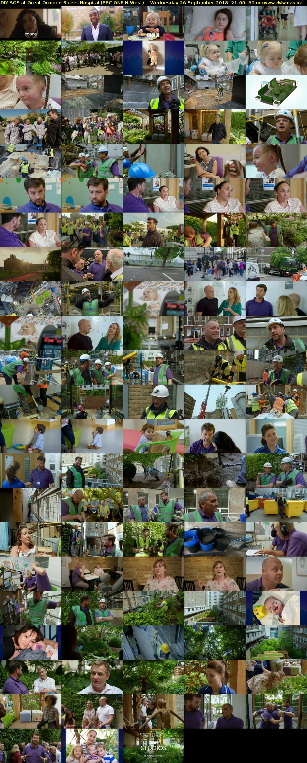 DIY SOS at Great Ormond Street Hospital (BBC ONE N West) Wednesday 26 September 2018 21:00 - 22:00