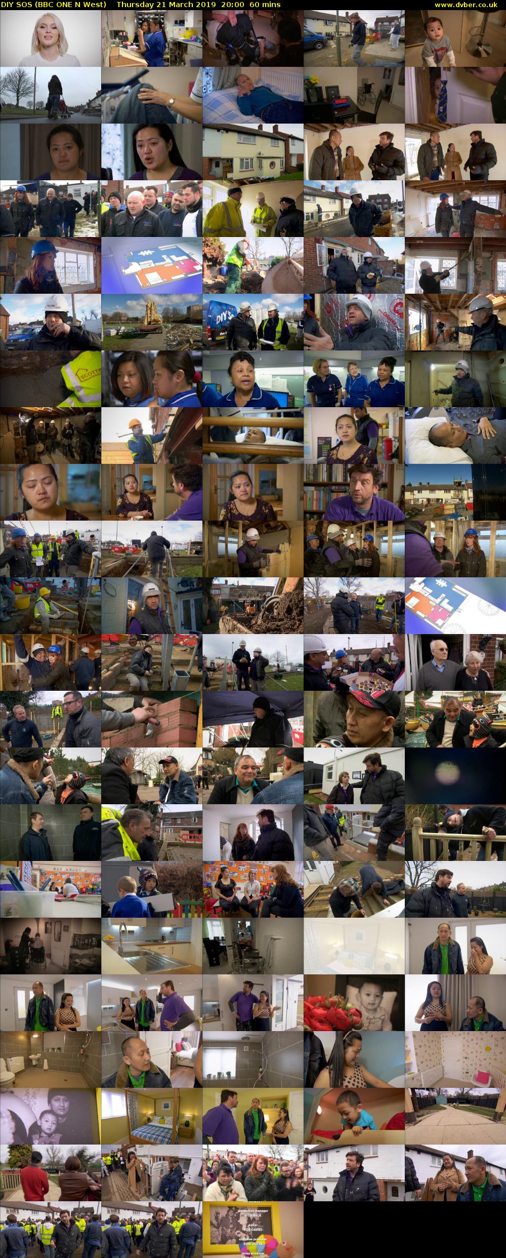 DIY SOS (BBC ONE N West) Thursday 21 March 2019 20:00 - 21:00