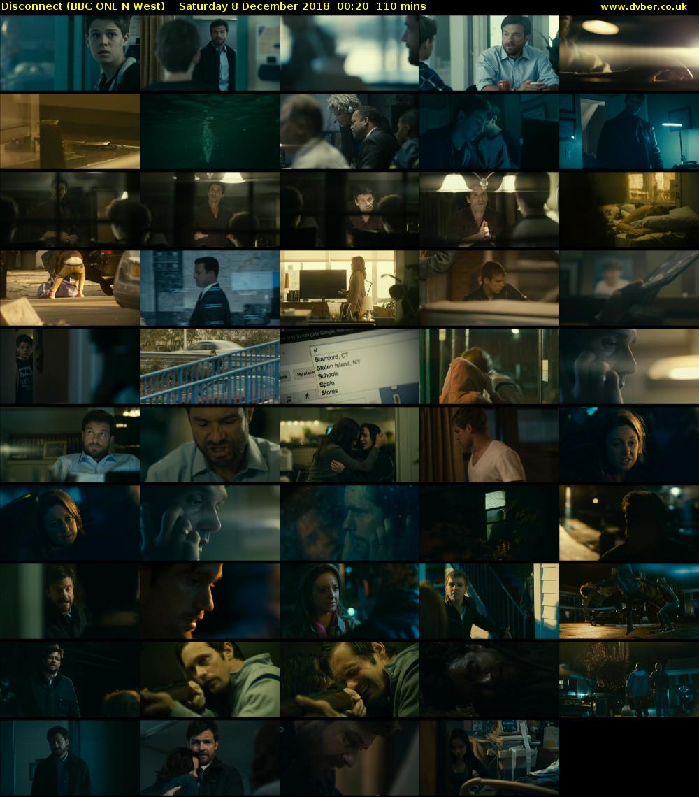 Disconnect (BBC ONE N West) Saturday 8 December 2018 00:20 - 02:10