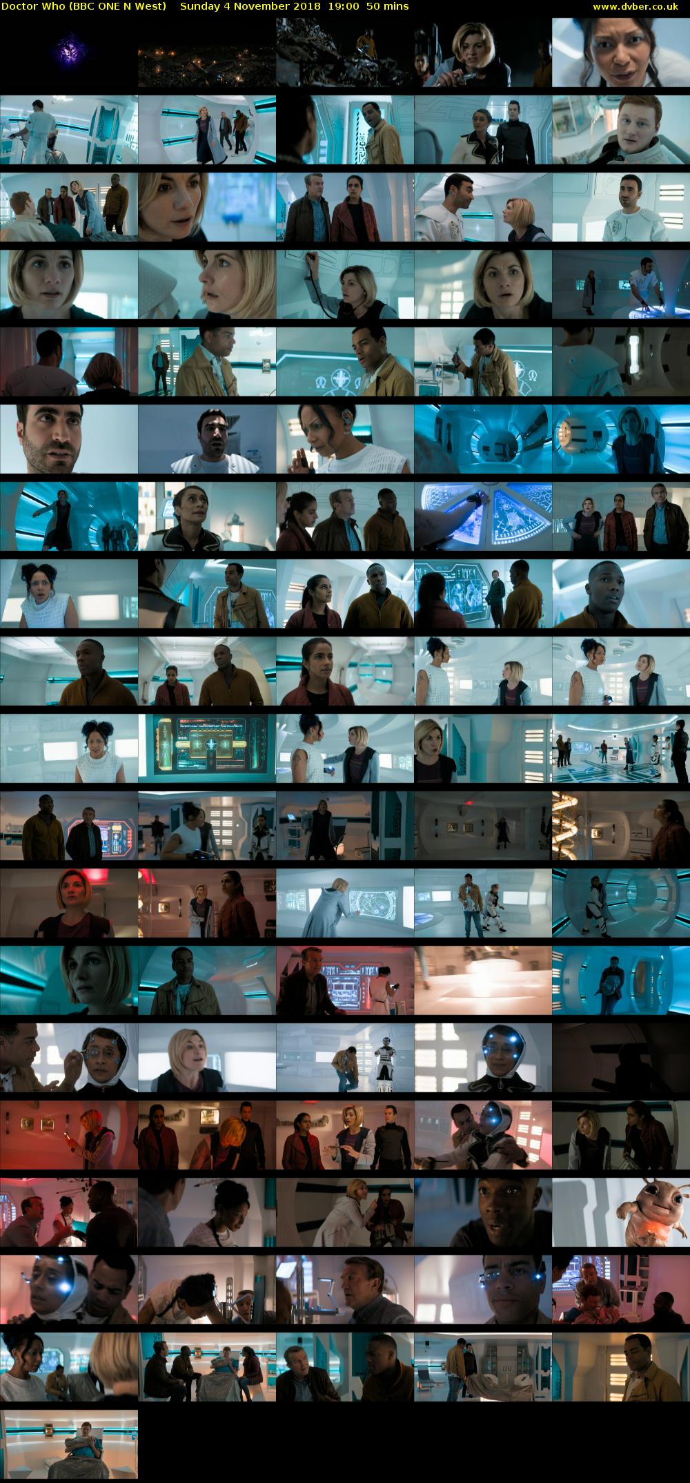 Doctor Who (BBC ONE N West) Sunday 4 November 2018 19:00 - 19:50