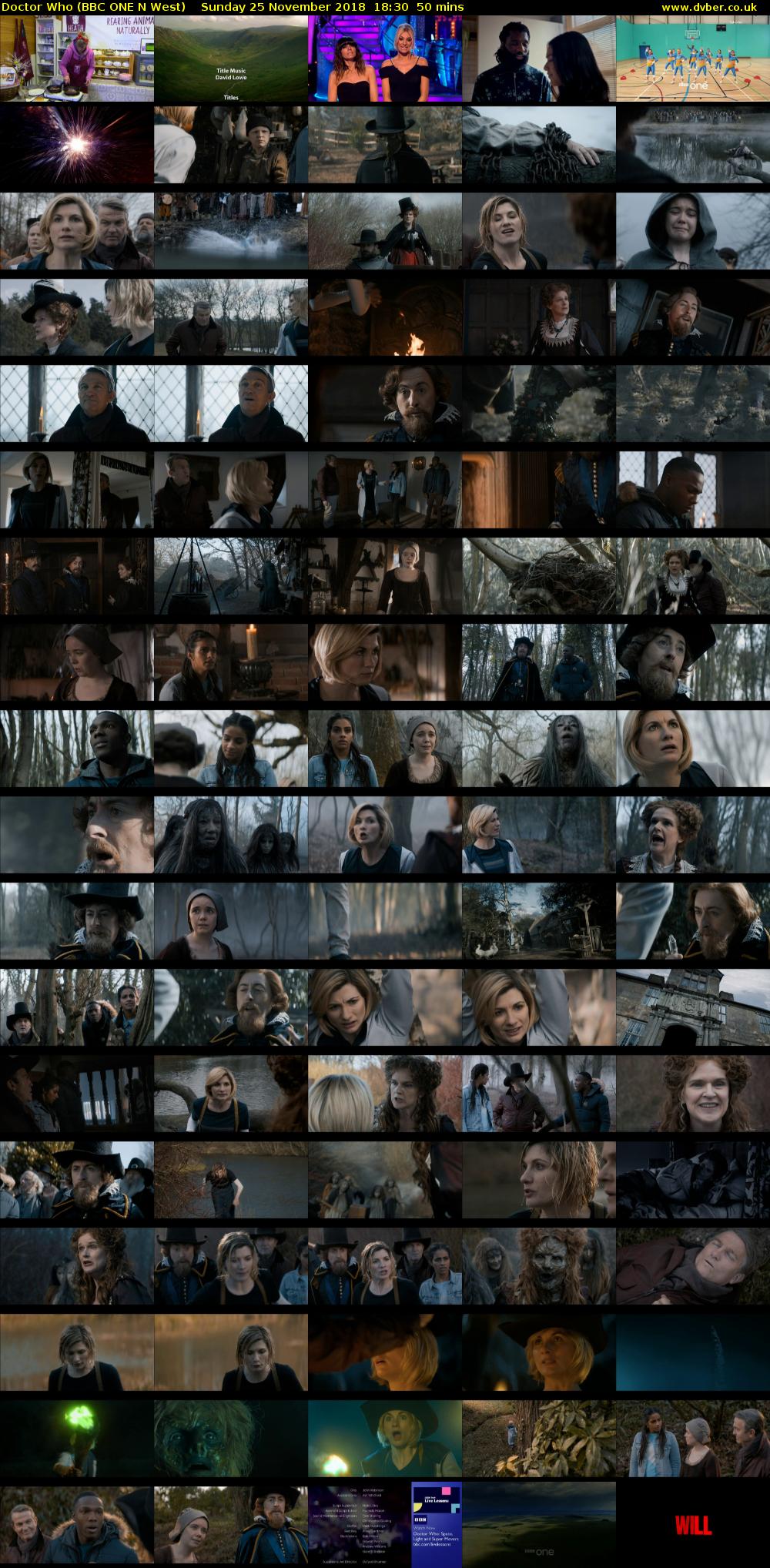 Doctor Who (BBC ONE N West) Sunday 25 November 2018 18:30 - 19:20