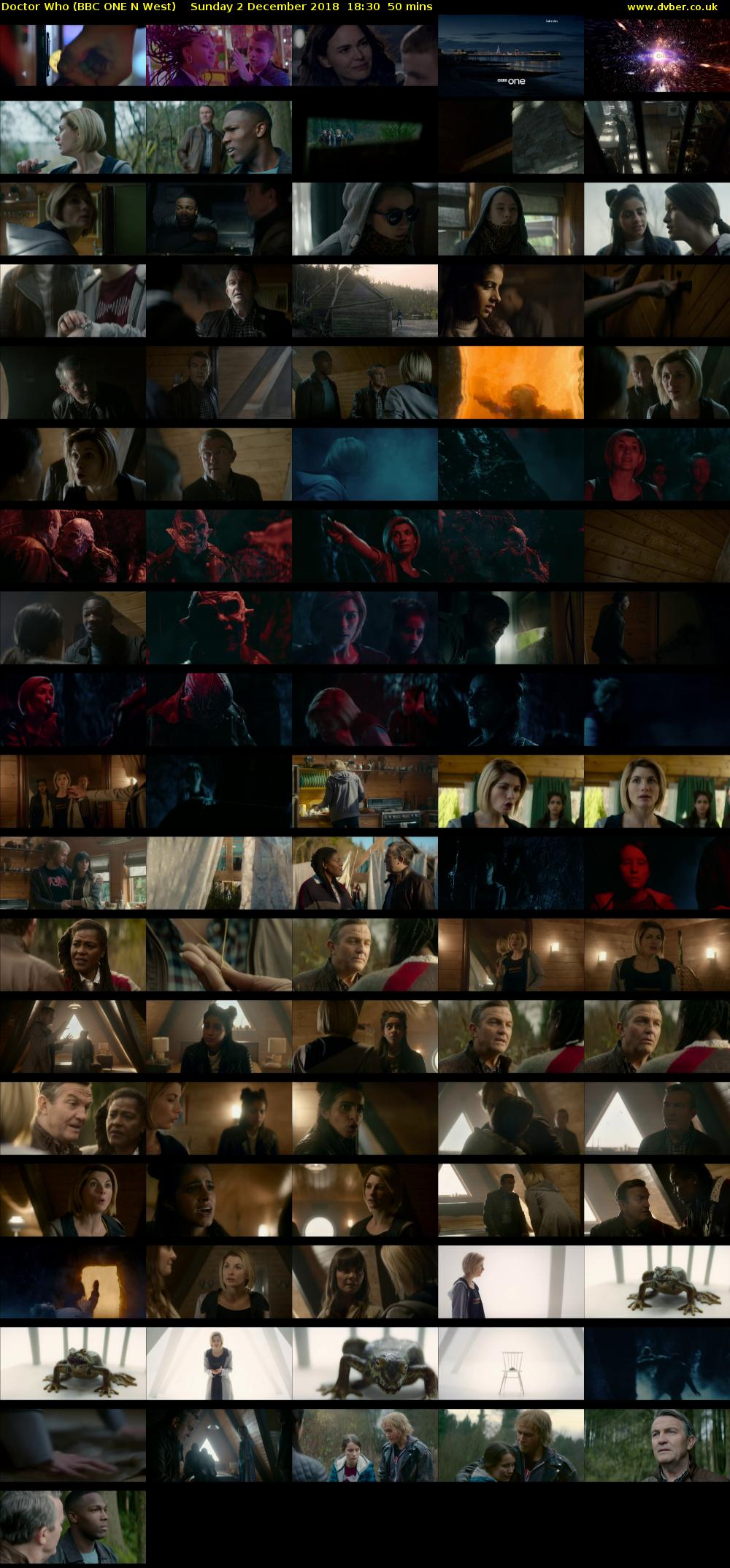 Doctor Who (BBC ONE N West) Sunday 2 December 2018 18:30 - 19:20