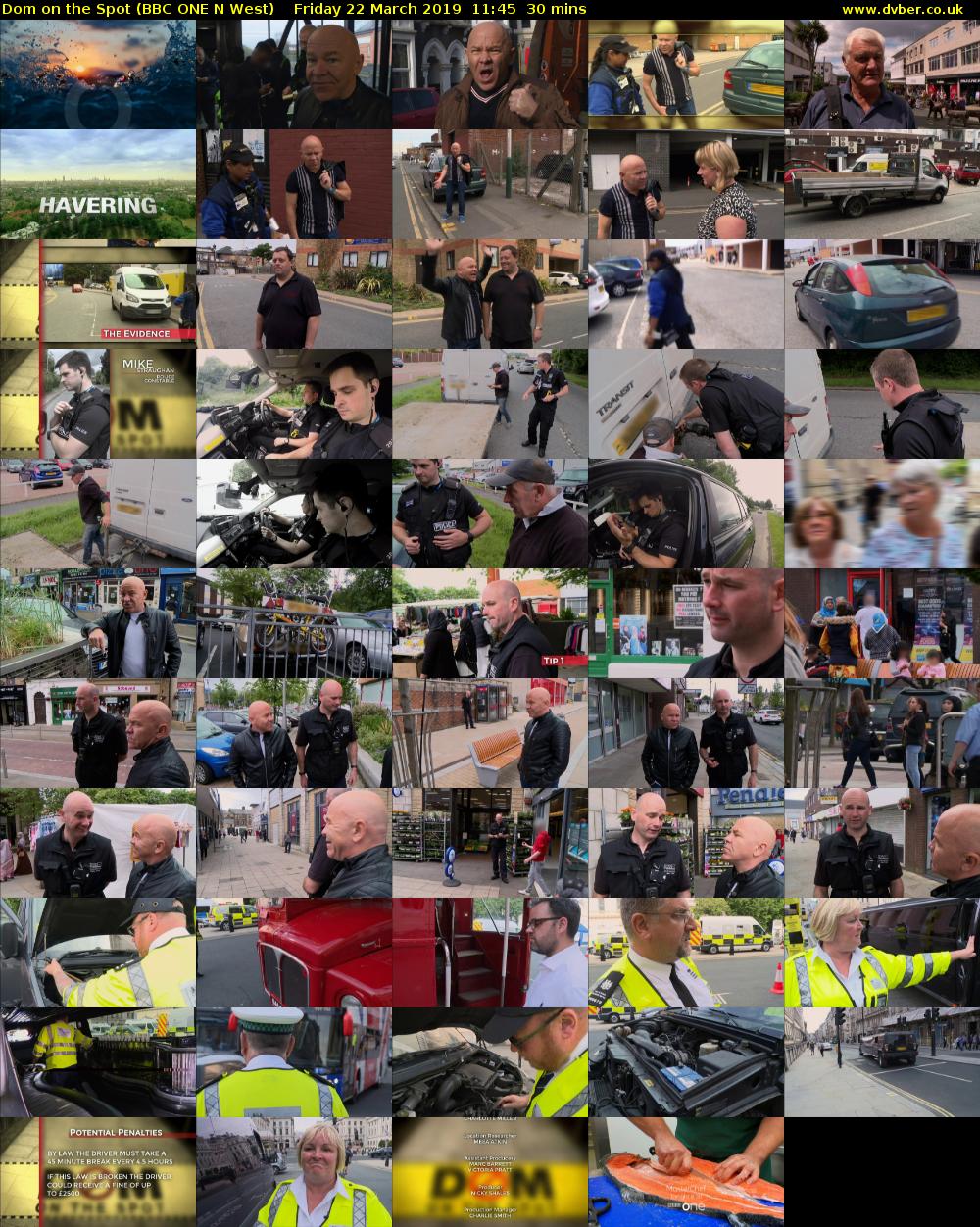 Dom on the Spot (BBC ONE N West) Friday 22 March 2019 11:45 - 12:15