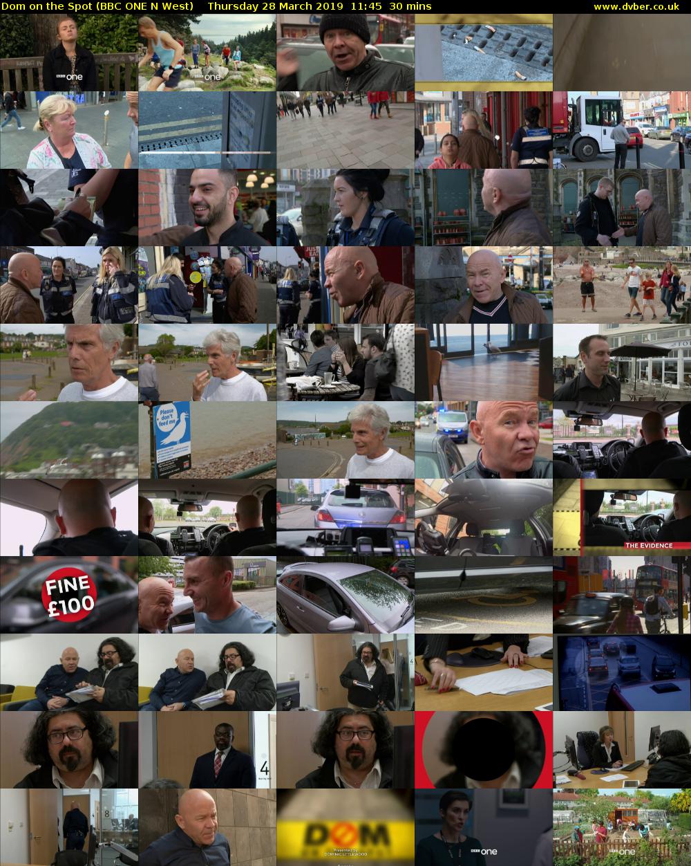 Dom on the Spot (BBC ONE N West) Thursday 28 March 2019 11:45 - 12:15