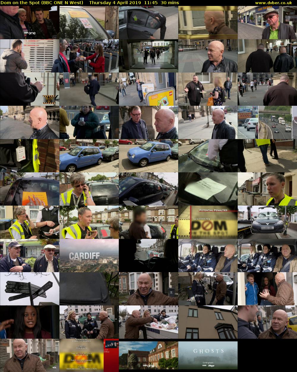 Dom on the Spot (BBC ONE N West) Thursday 4 April 2019 11:45 - 12:15