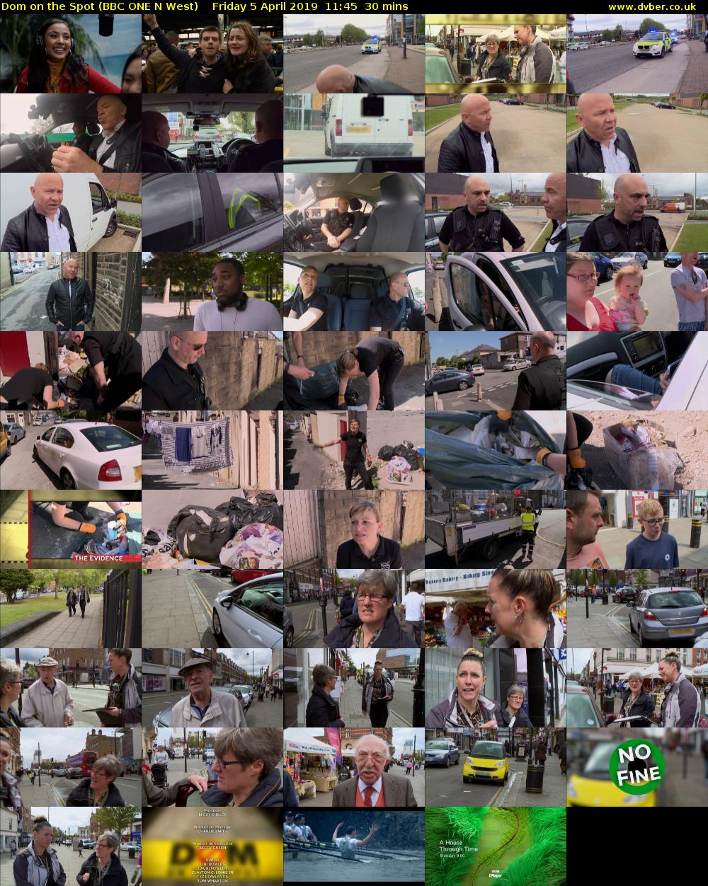 Dom on the Spot (BBC ONE N West) Friday 5 April 2019 11:45 - 12:15