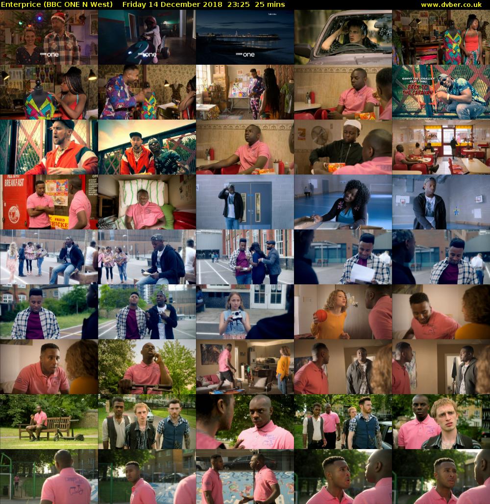 Enterprice (BBC ONE N West) Friday 14 December 2018 23:25 - 23:50