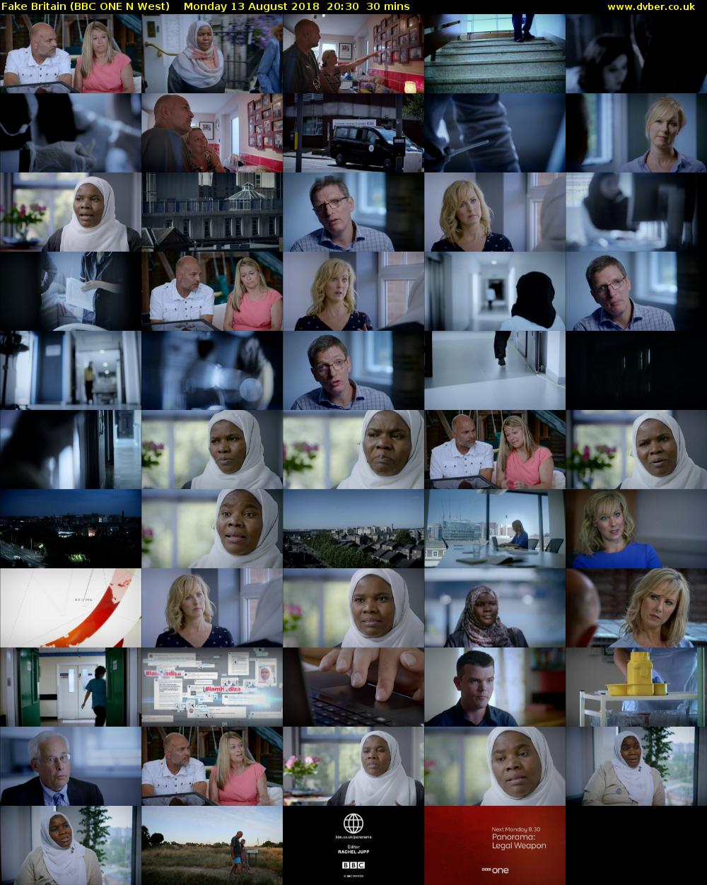 Fake Britain (BBC ONE N West) Monday 13 August 2018 20:30 - 21:00