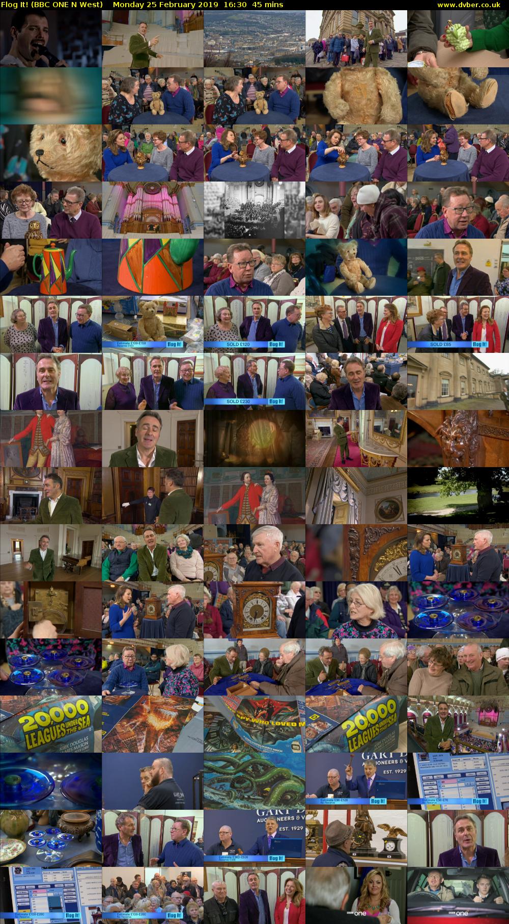 Flog It! (BBC ONE N West) Monday 25 February 2019 16:30 - 17:15