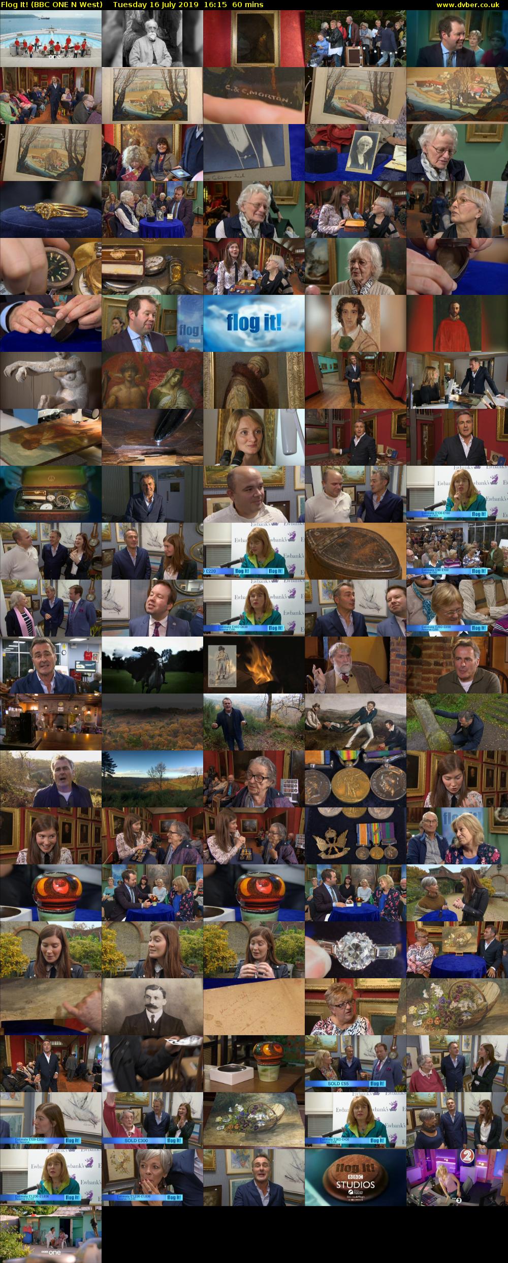Flog It! (BBC ONE N West) Tuesday 16 July 2019 16:15 - 17:15