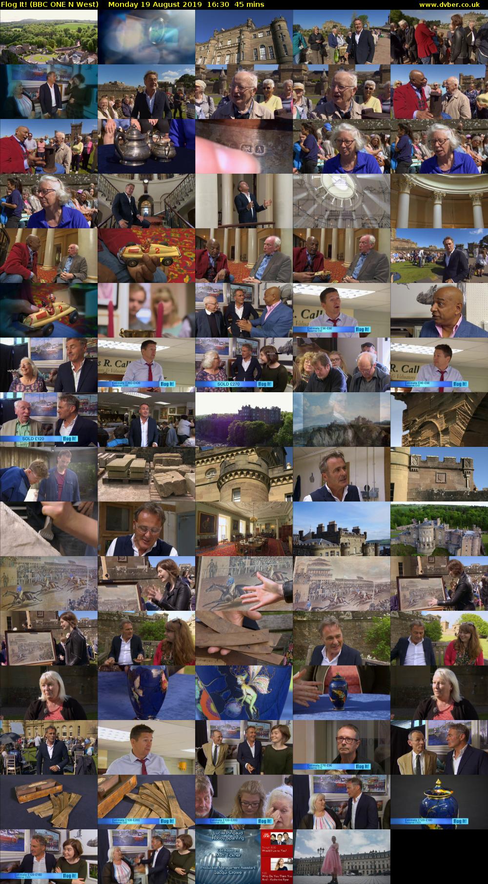 Flog It! (BBC ONE N West) Monday 19 August 2019 16:30 - 17:15