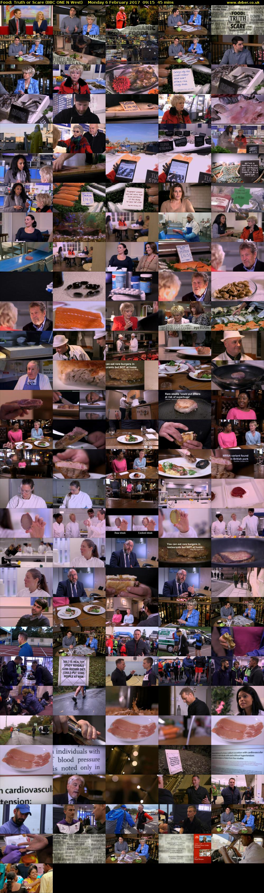 Food: Truth or Scare (BBC ONE N West) Monday 6 February 2017 09:15 - 10:00