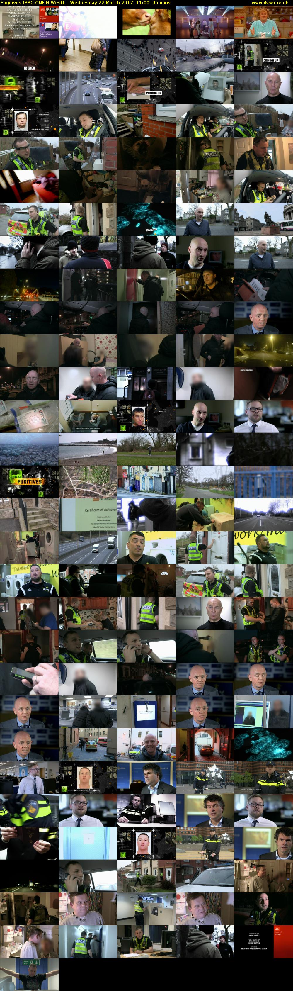 Fugitives (BBC ONE N West) Wednesday 22 March 2017 11:00 - 11:45