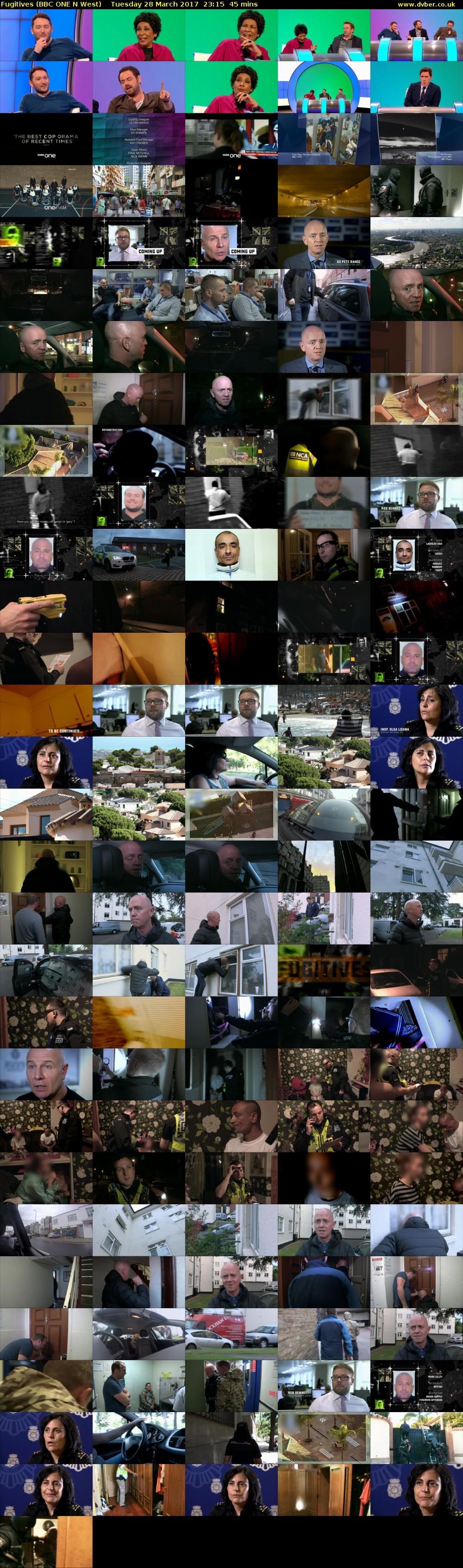 Fugitives (BBC ONE N West) Tuesday 28 March 2017 23:15 - 00:00