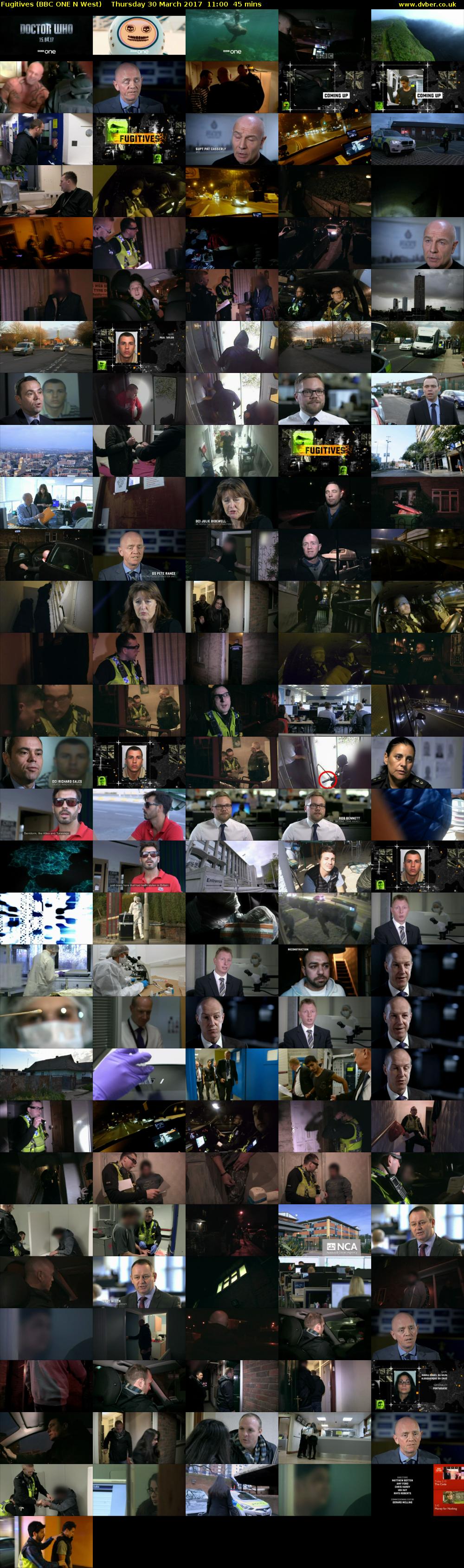 Fugitives (BBC ONE N West) Thursday 30 March 2017 11:00 - 11:45