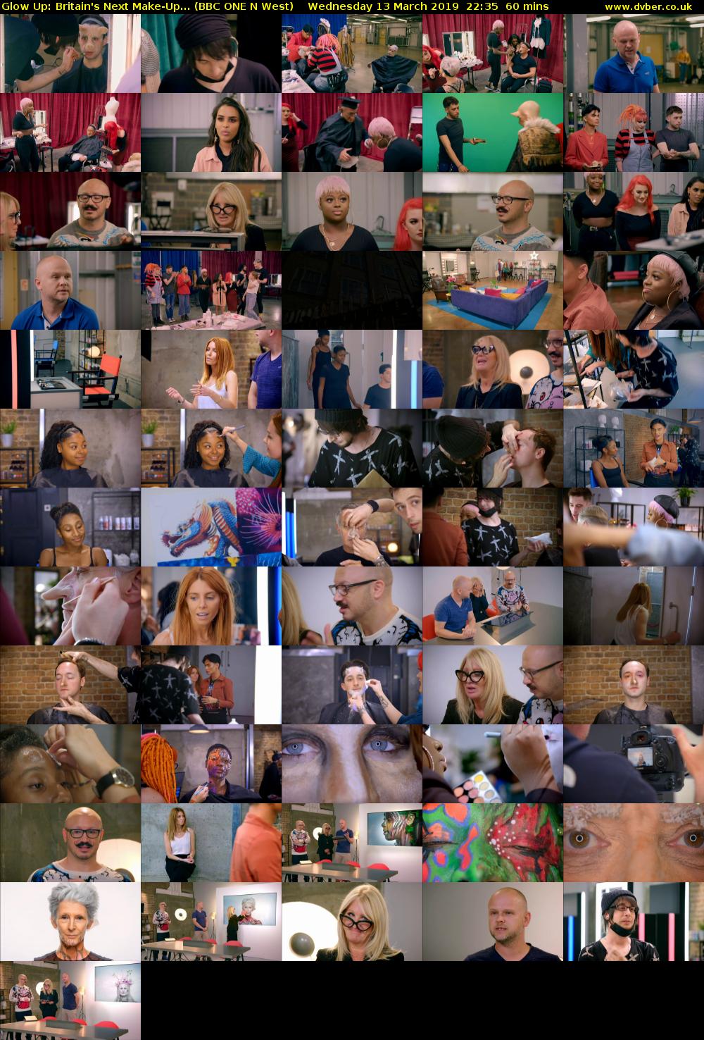 Glow Up: Britain's Next Make-Up... (BBC ONE N West) Wednesday 13 March 2019 22:35 - 23:35
