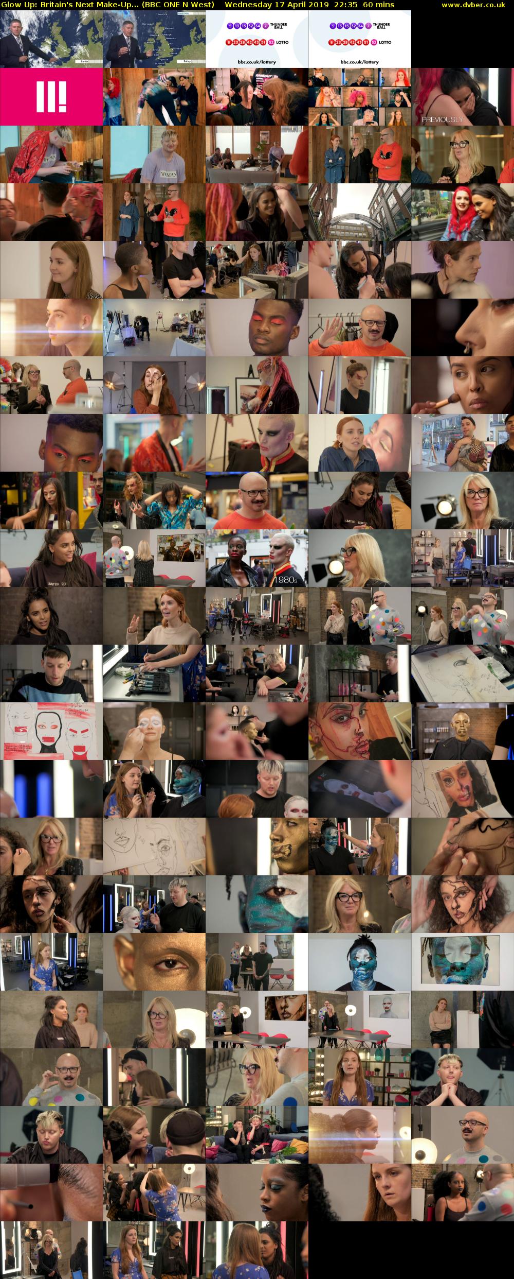 Glow Up: Britain's Next Make-Up... (BBC ONE N West) Wednesday 17 April 2019 22:35 - 23:35