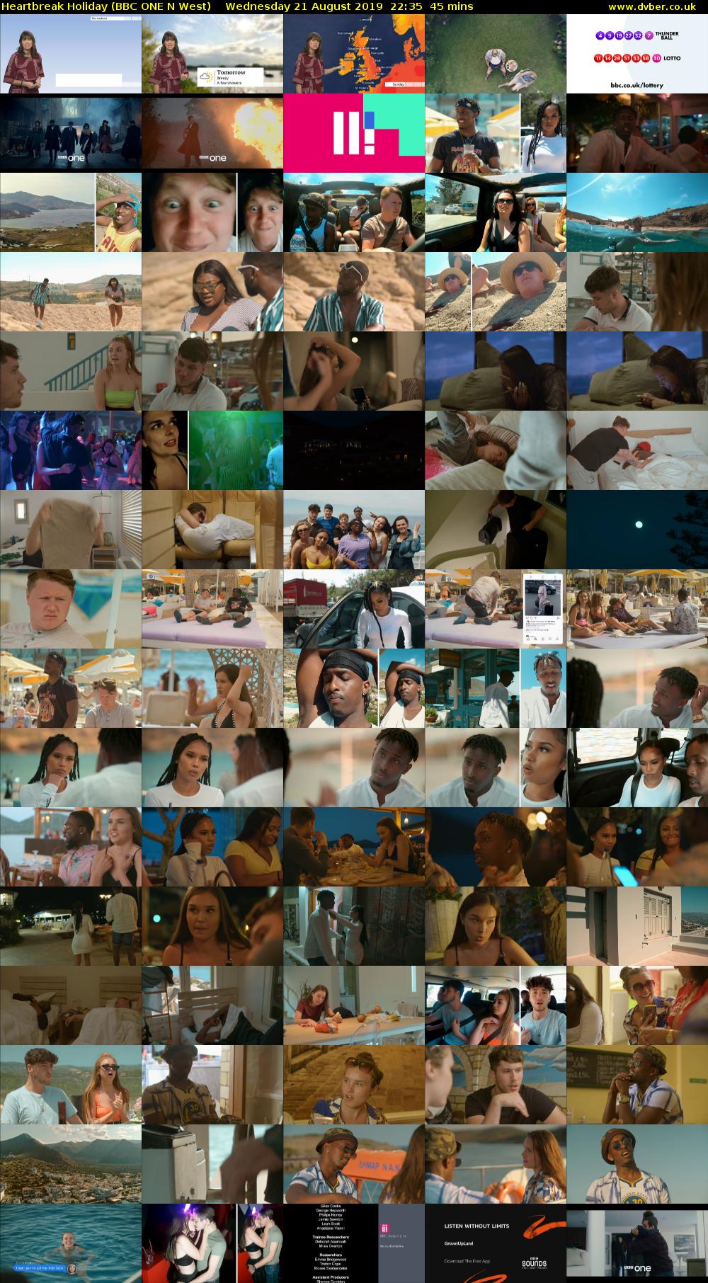 Heartbreak Holiday (BBC ONE N West) Wednesday 21 August 2019 22:35 - 23:20