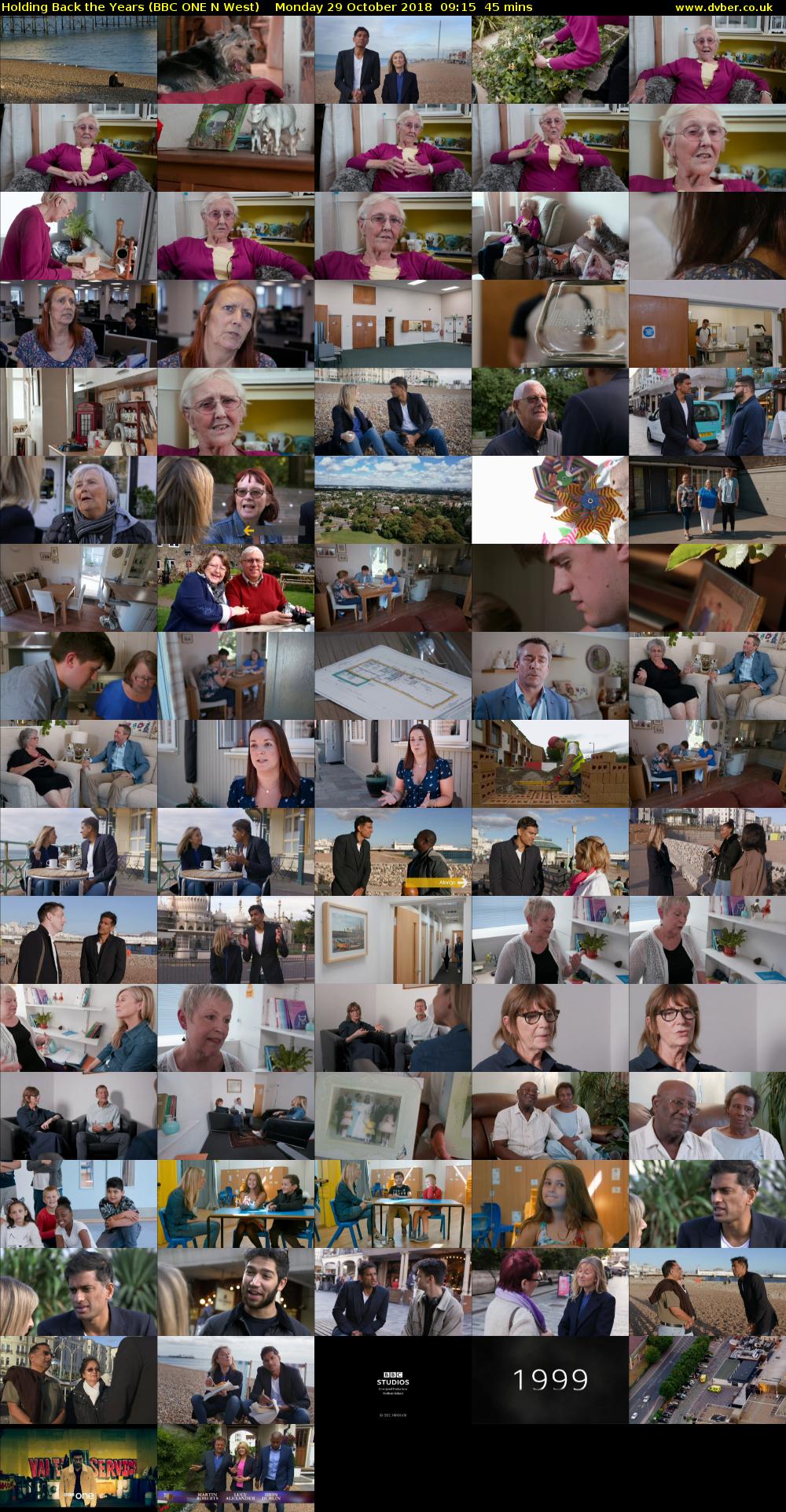 Holding Back the Years (BBC ONE N West) Monday 29 October 2018 09:15 - 10:00