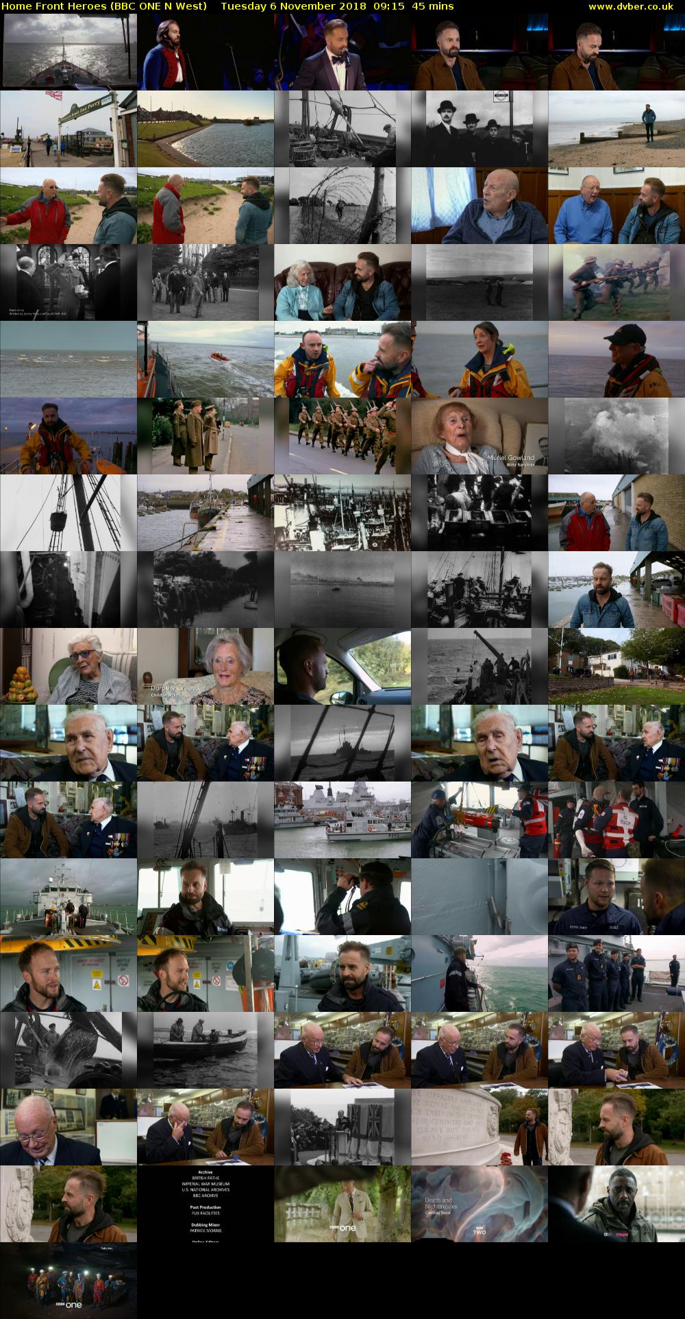 Home Front Heroes (BBC ONE N West) Tuesday 6 November 2018 09:15 - 10:00