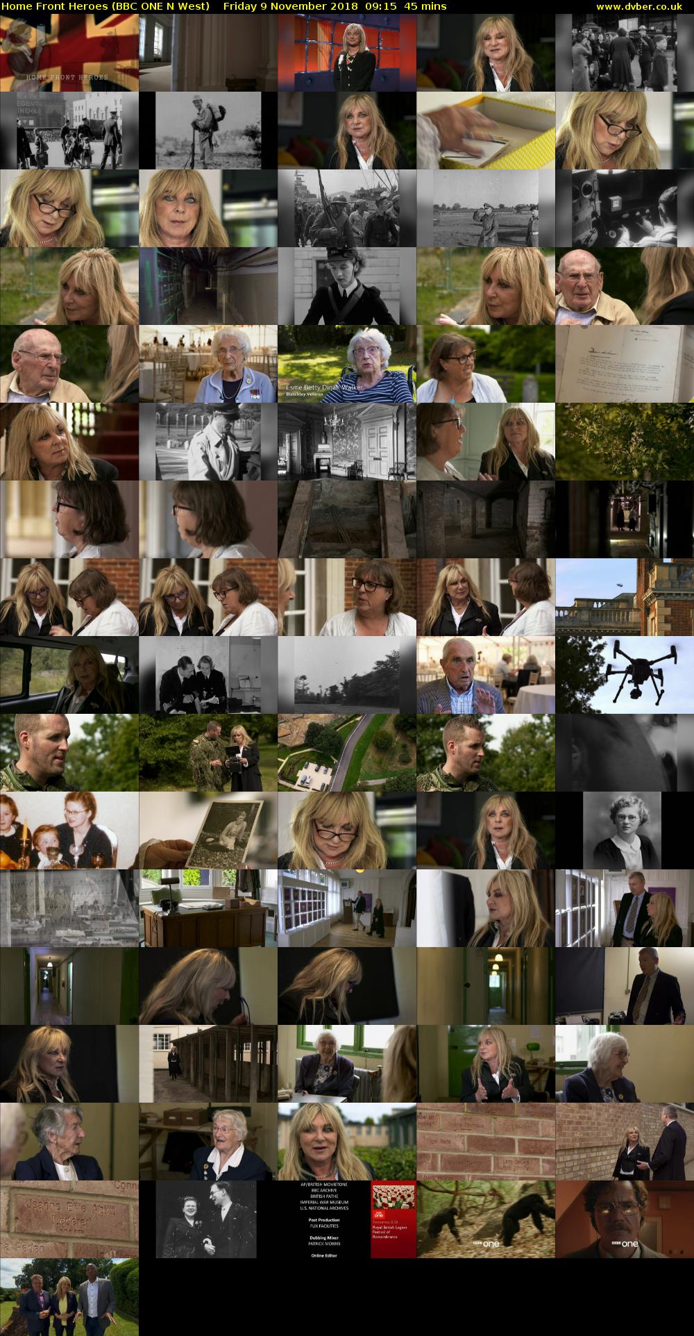 Home Front Heroes (BBC ONE N West) Friday 9 November 2018 09:15 - 10:00