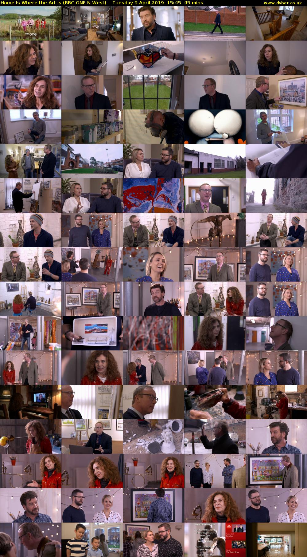 Home Is Where the Art Is (BBC ONE N West) Tuesday 9 April 2019 15:45 - 16:30