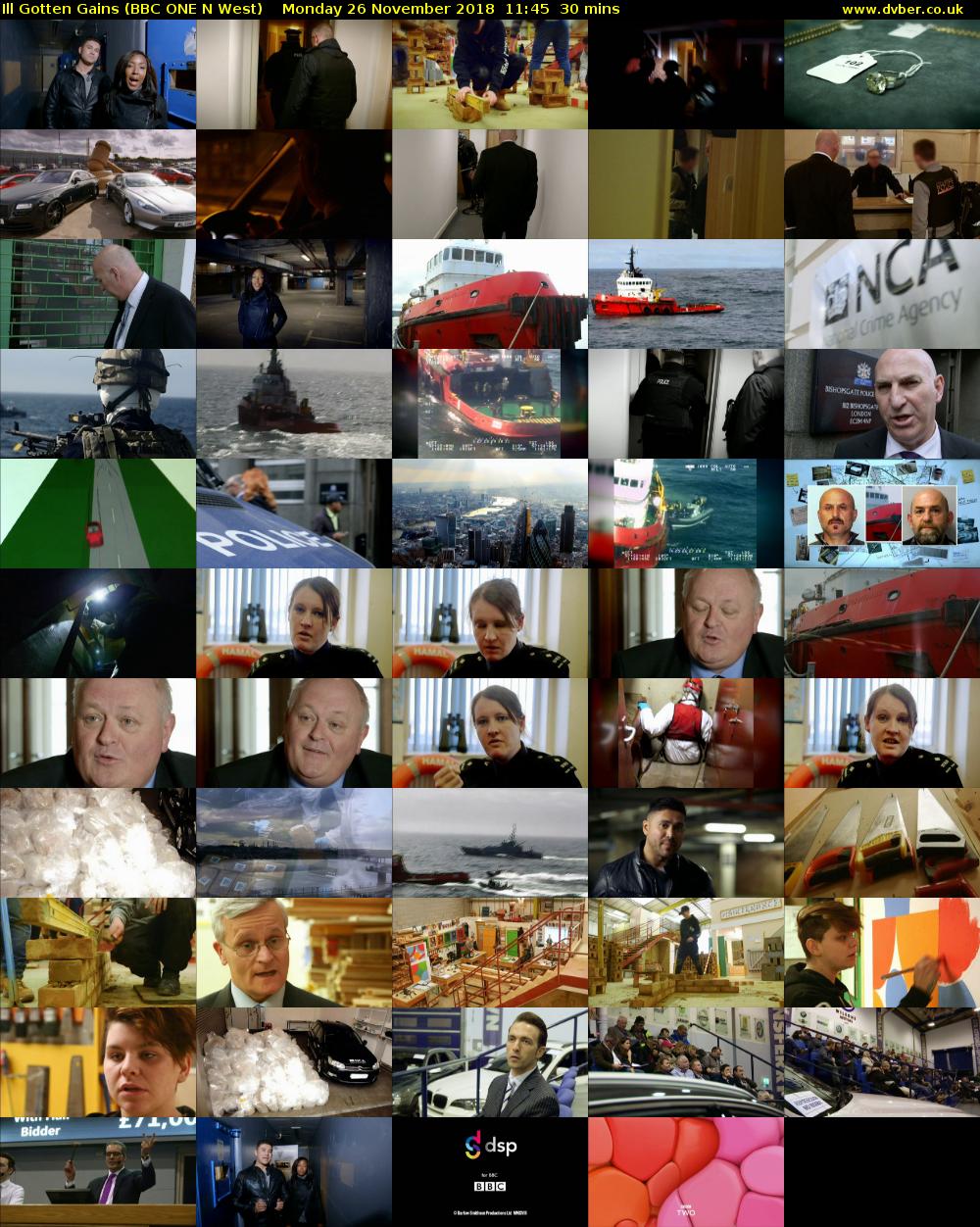 Ill Gotten Gains (BBC ONE N West) Monday 26 November 2018 11:45 - 12:15