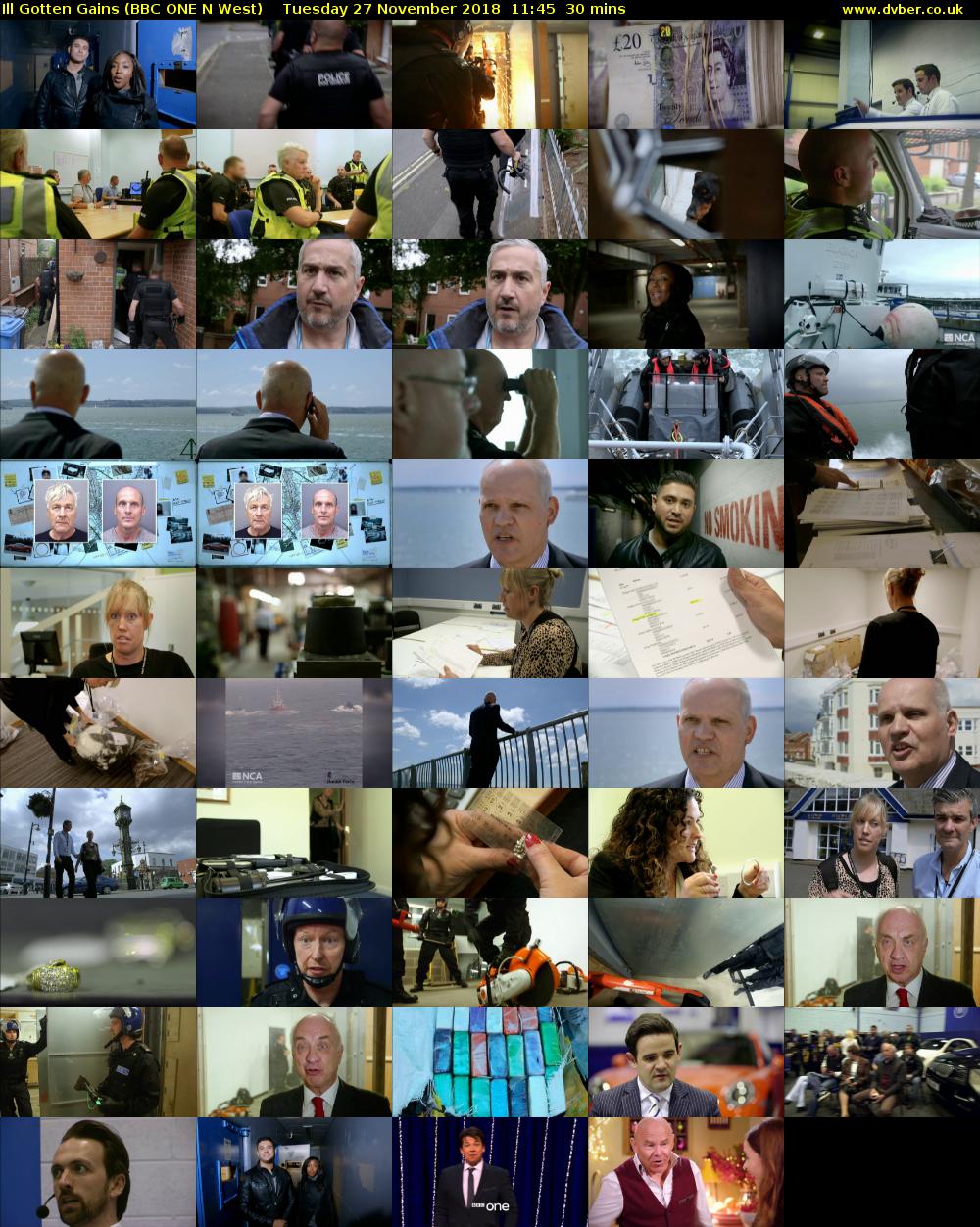 Ill Gotten Gains (BBC ONE N West) Tuesday 27 November 2018 11:45 - 12:15