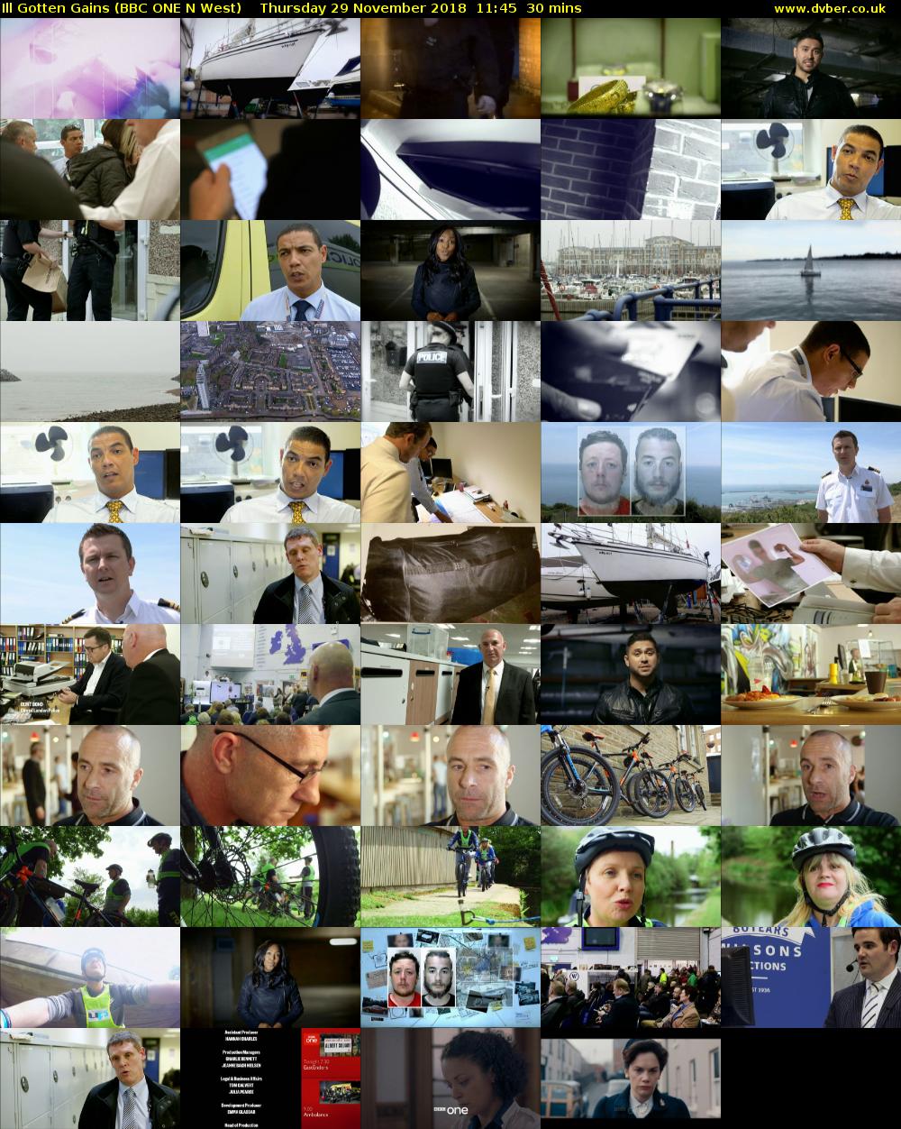 Ill Gotten Gains (BBC ONE N West) Thursday 29 November 2018 11:45 - 12:15